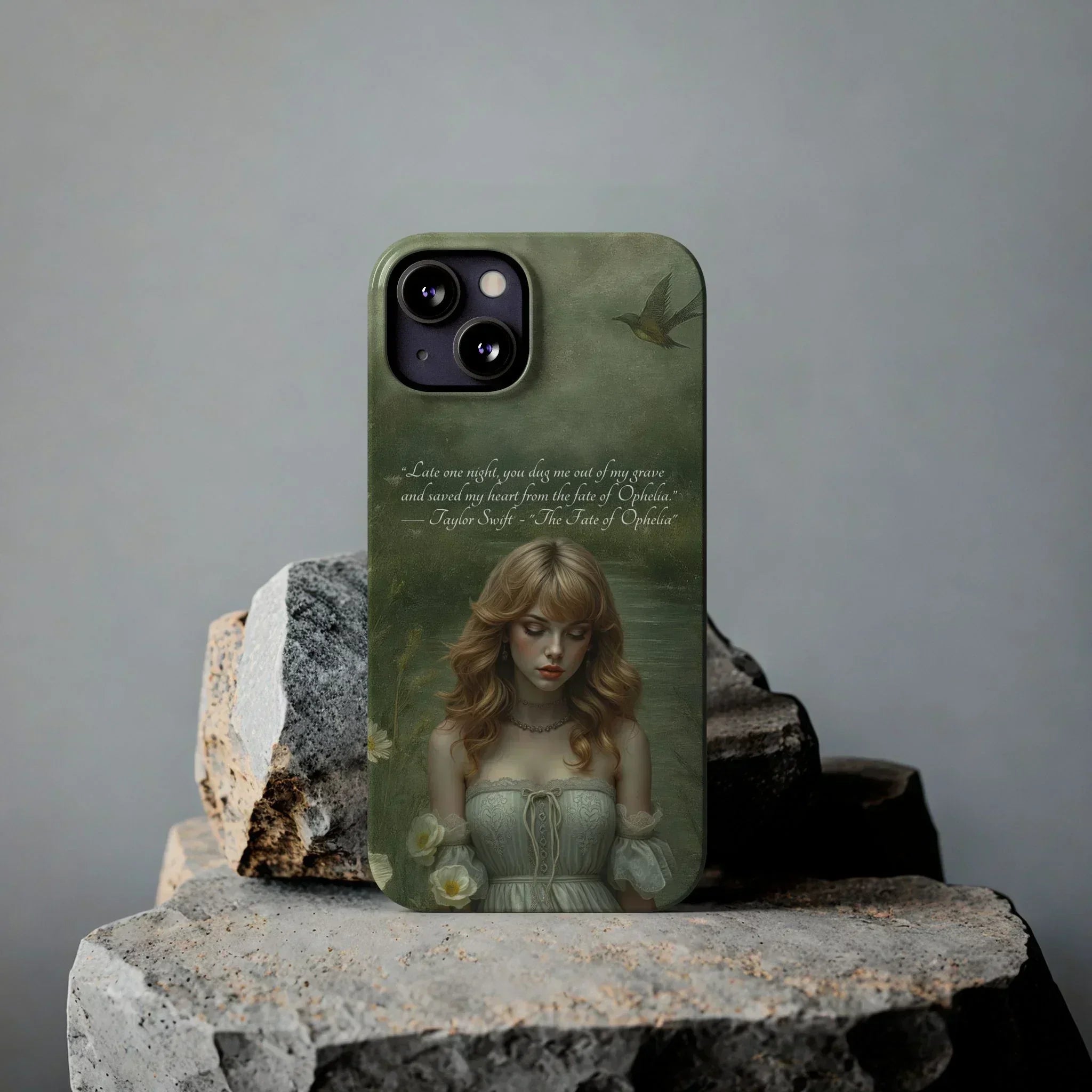 "Melancholic Ophelia" Phone Case for iPhone 11-17 Models - KARARMDESIGN