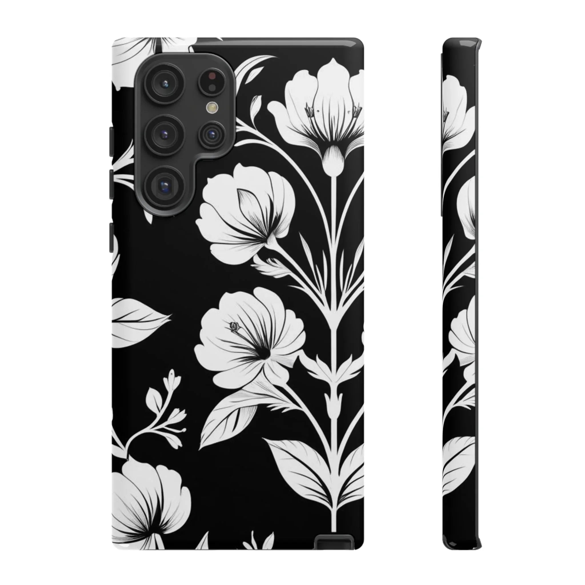 Elegant Floral Phone Case for Galaxy S20-S25 - KARARMDESIGN