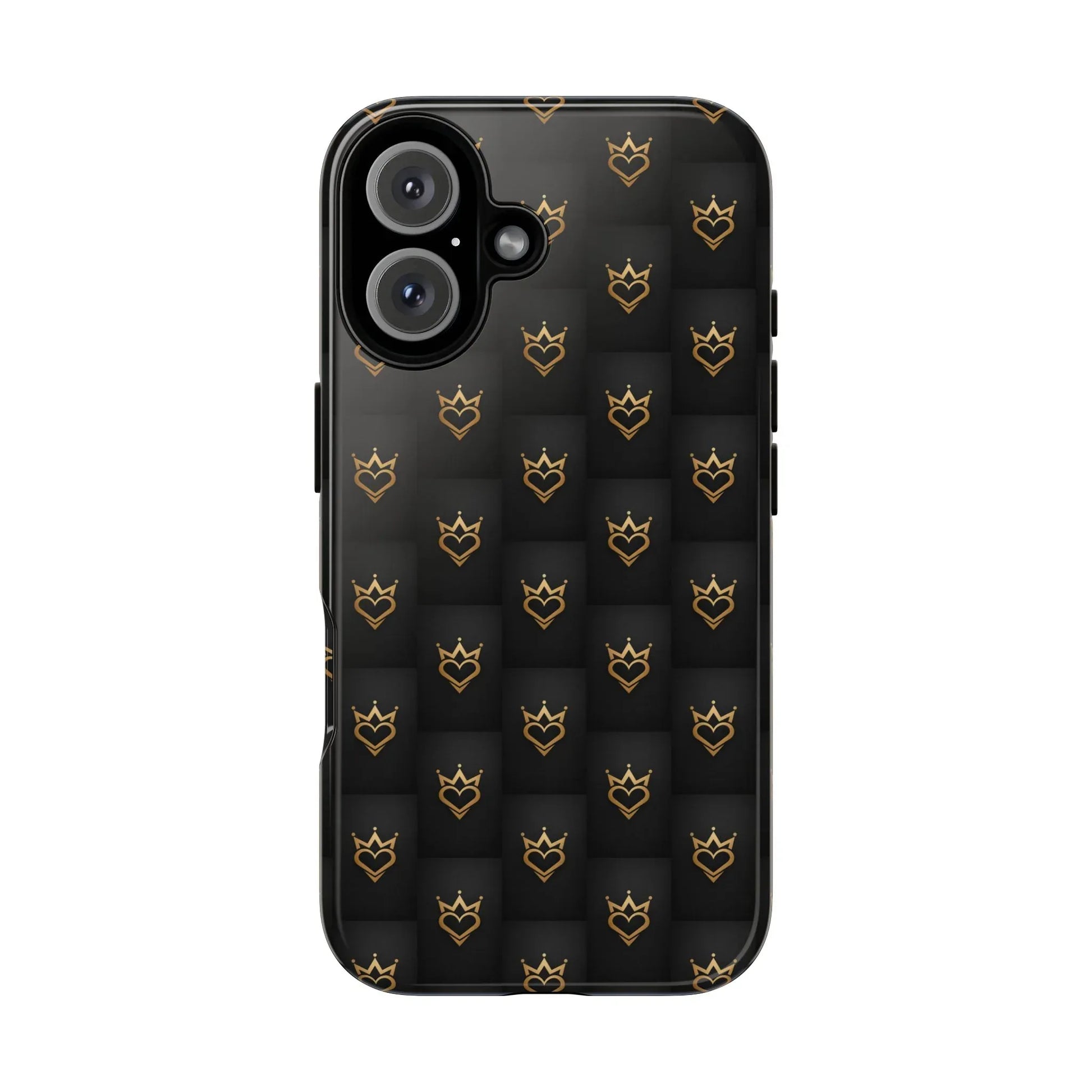 Crowned Heart Doodle Phone Case for iPhone 11-17 & Galaxy S10-S25 - KARARMDESIGN