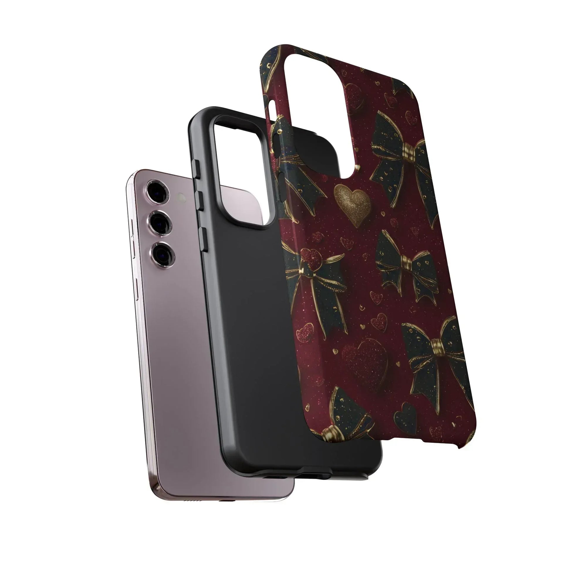Velvet Valentine Charm Phone Case for iPhone 11-17 and Galaxy S10-S25 - KARARMDESIGN