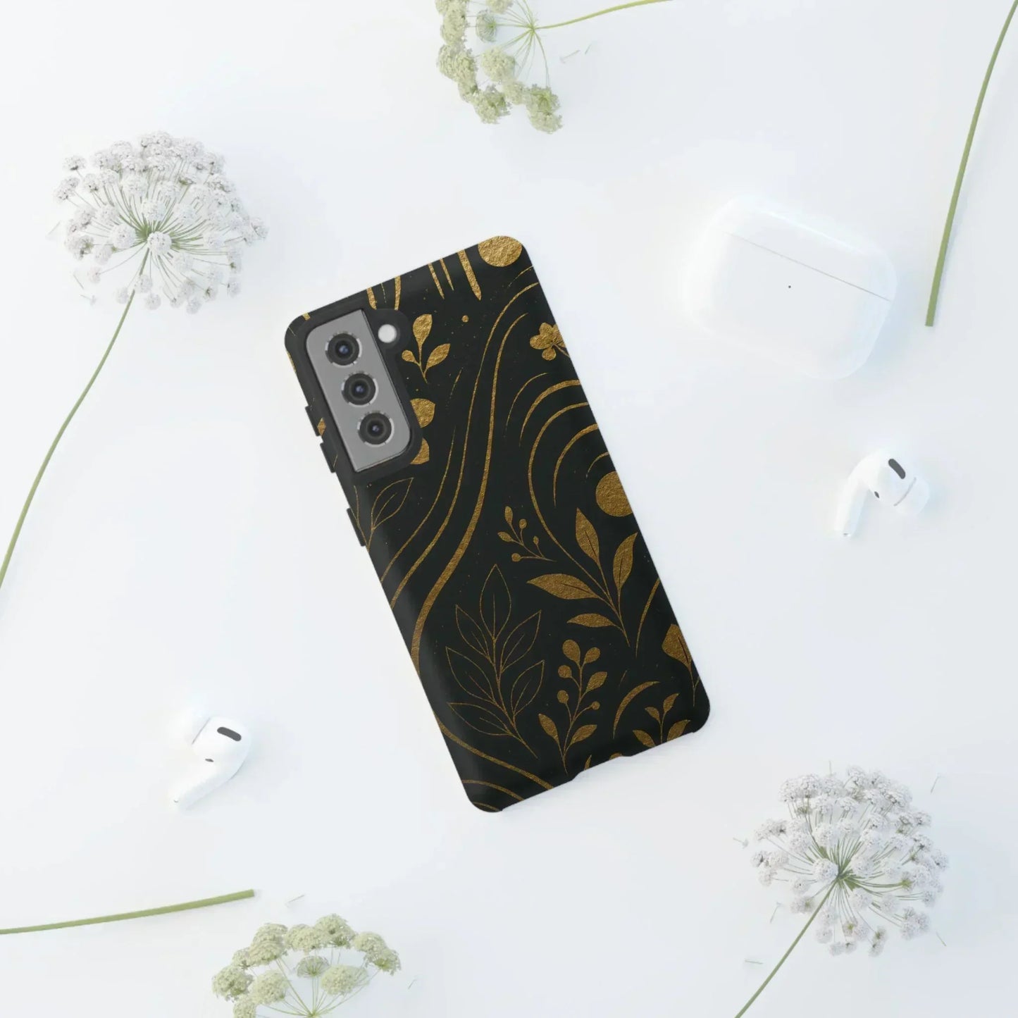Foil Frenzy Abstract Gold Pattern Phone Case for Samsung Galaxy and Google Pixel - KarArmDesign