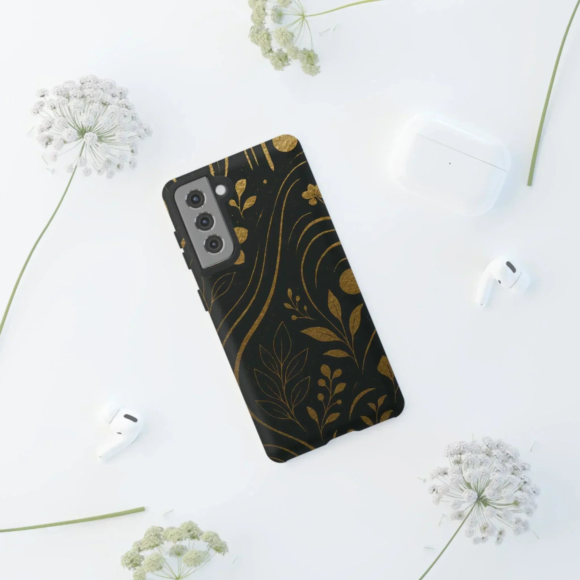Foil Frenzy Abstract Gold Pattern Phone Case for Samsung Galaxy and Google Pixel - KarArmDesign
