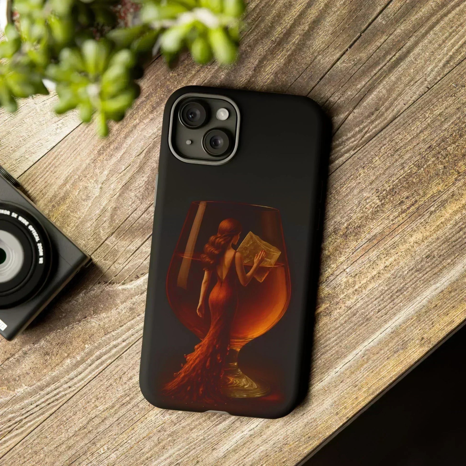 Elegant Midnight Lady Phone Case for iPhone 8-16 and Google Pixel up to 9 Models - KarArmDesign