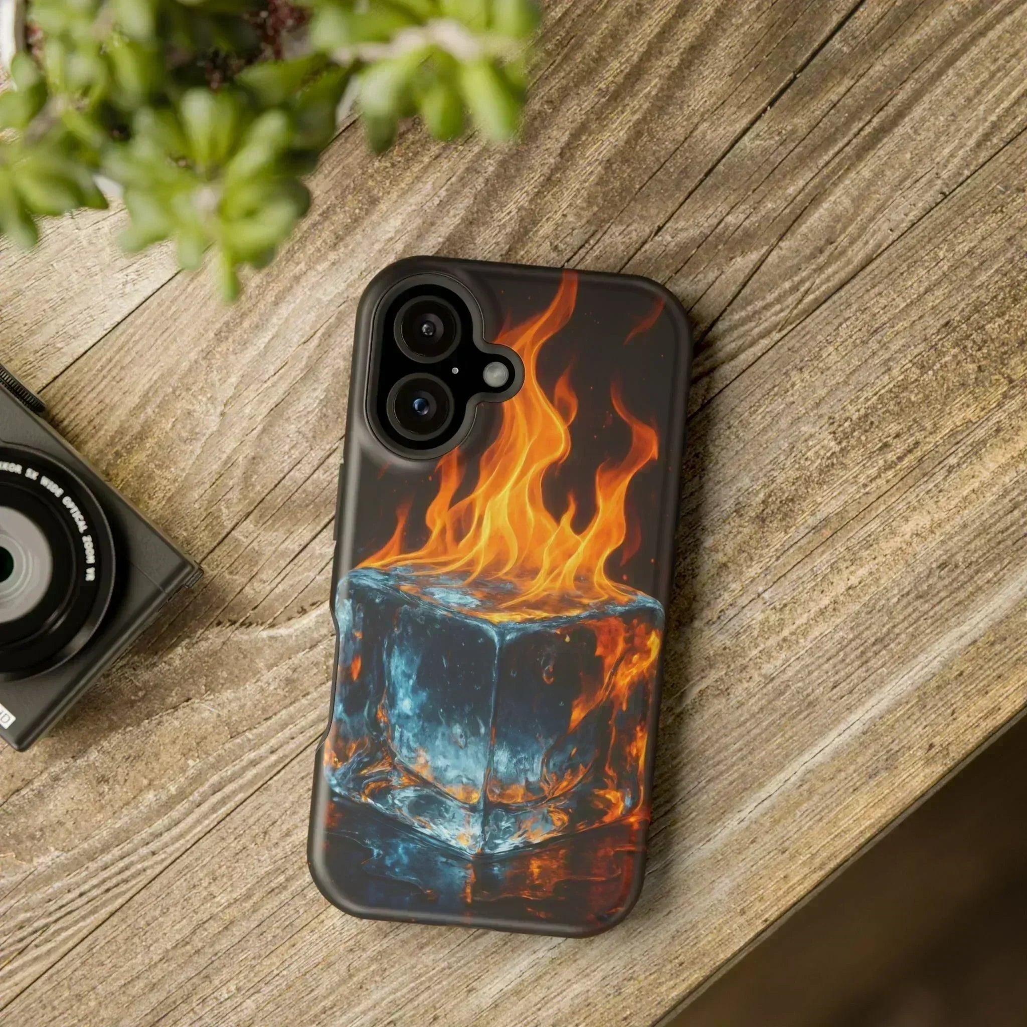 Flame Ice Phone Case for iPhone 12-16 and Galaxy S21-S22 - KARARMDESIGN