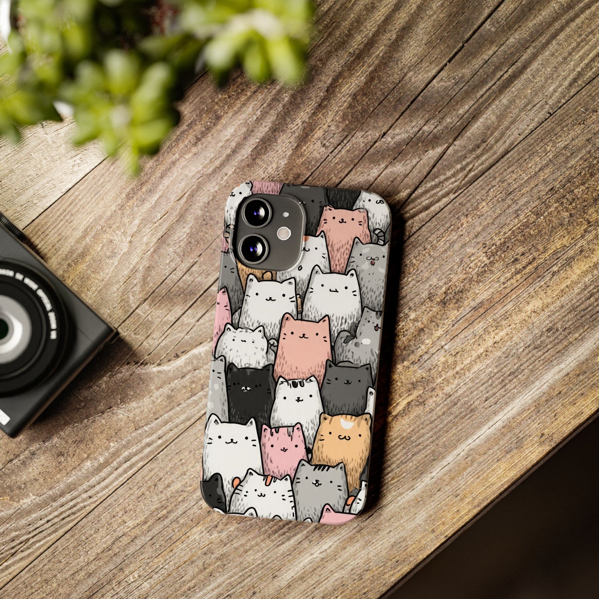 Cat Carnival Phone Case for iPhone 11-17 Models - KARARMDESIGN