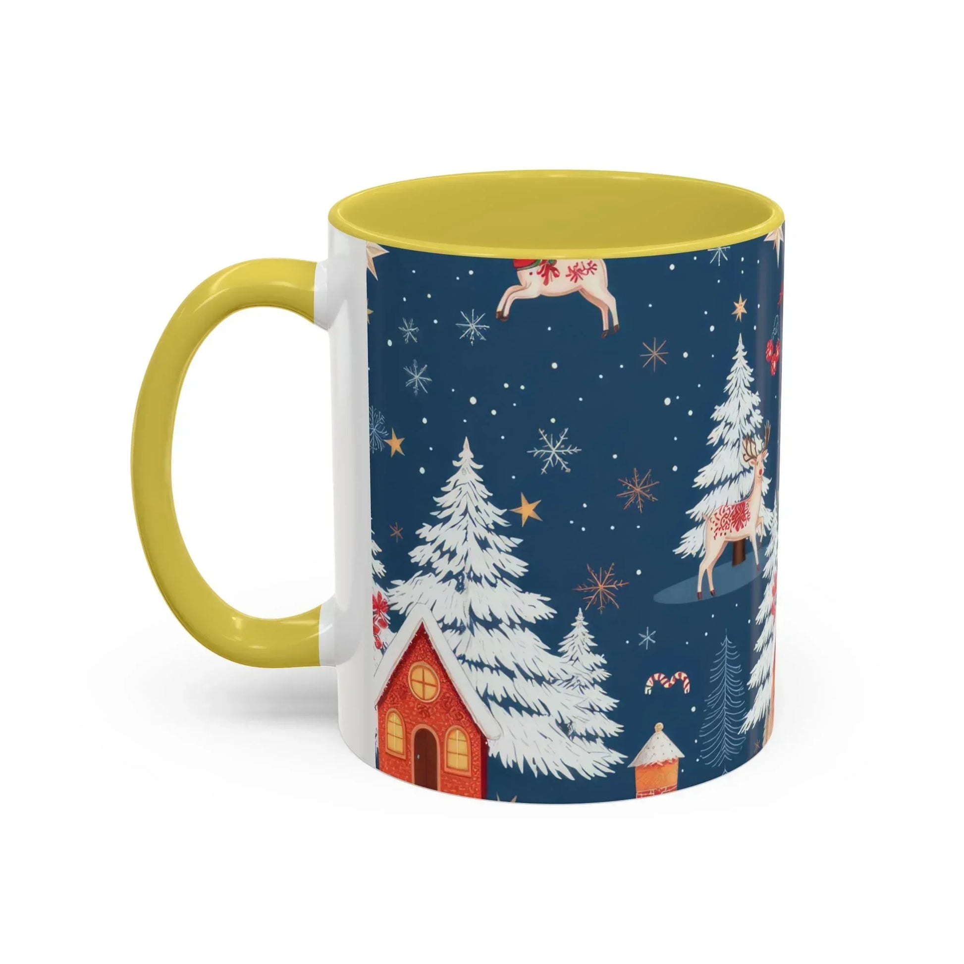 Dark Blue Christmas Mug - Colorful Mugs (11oz, 15oz) - KARARMDESIGN