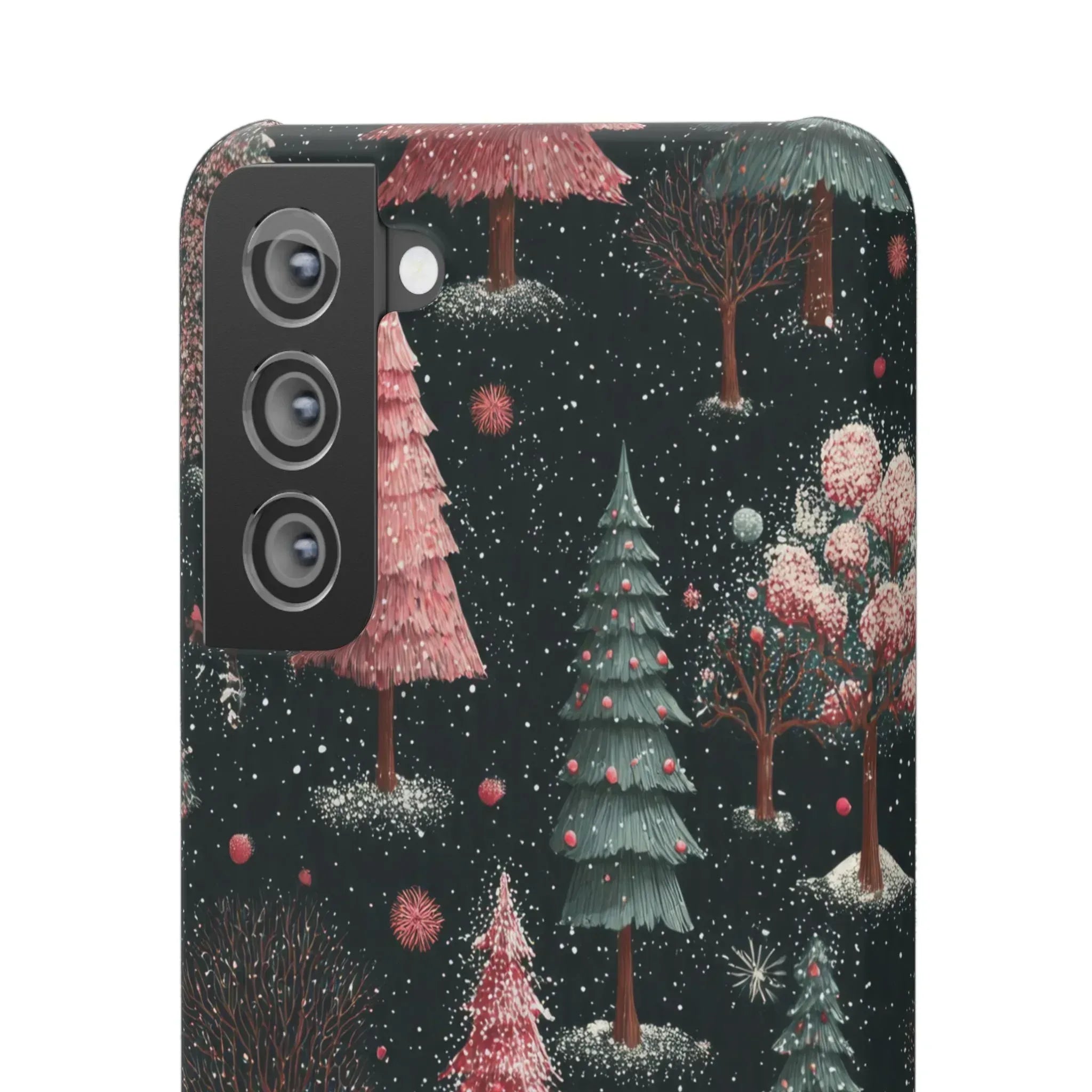 Winter Bloom Forest Phone Case for iPhone 11-17 and Galaxy S20-S25 - KARARMDESIGN