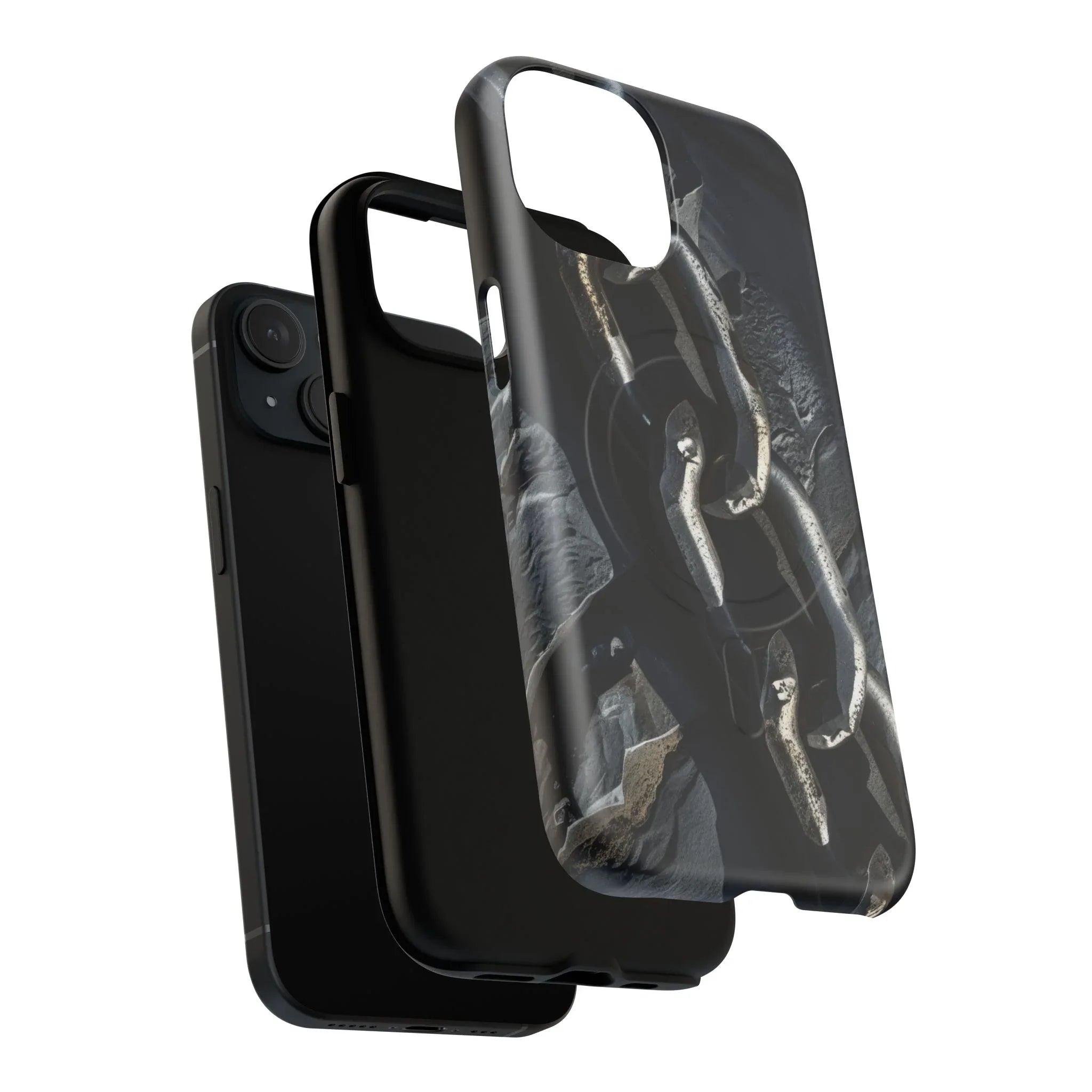 “Iron Chain” Tough Magnetic Phone Case for iPhone 13-17 - KARARMDESIGN
