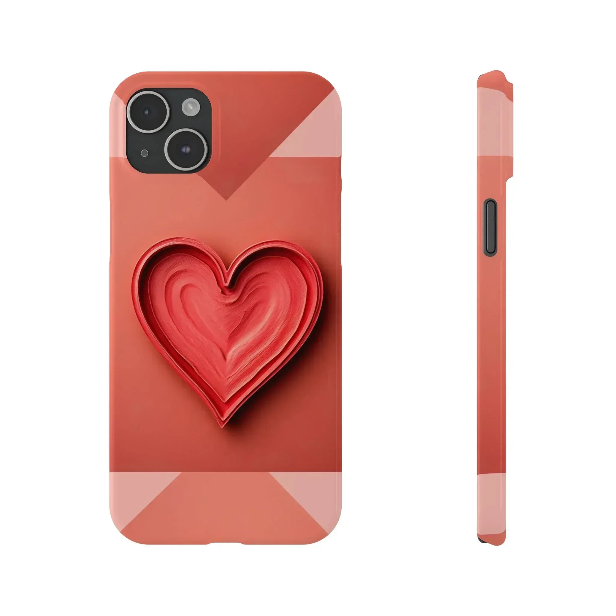 Heart Design Phone Case for iPhone 11-17 - KARARMDESIGN