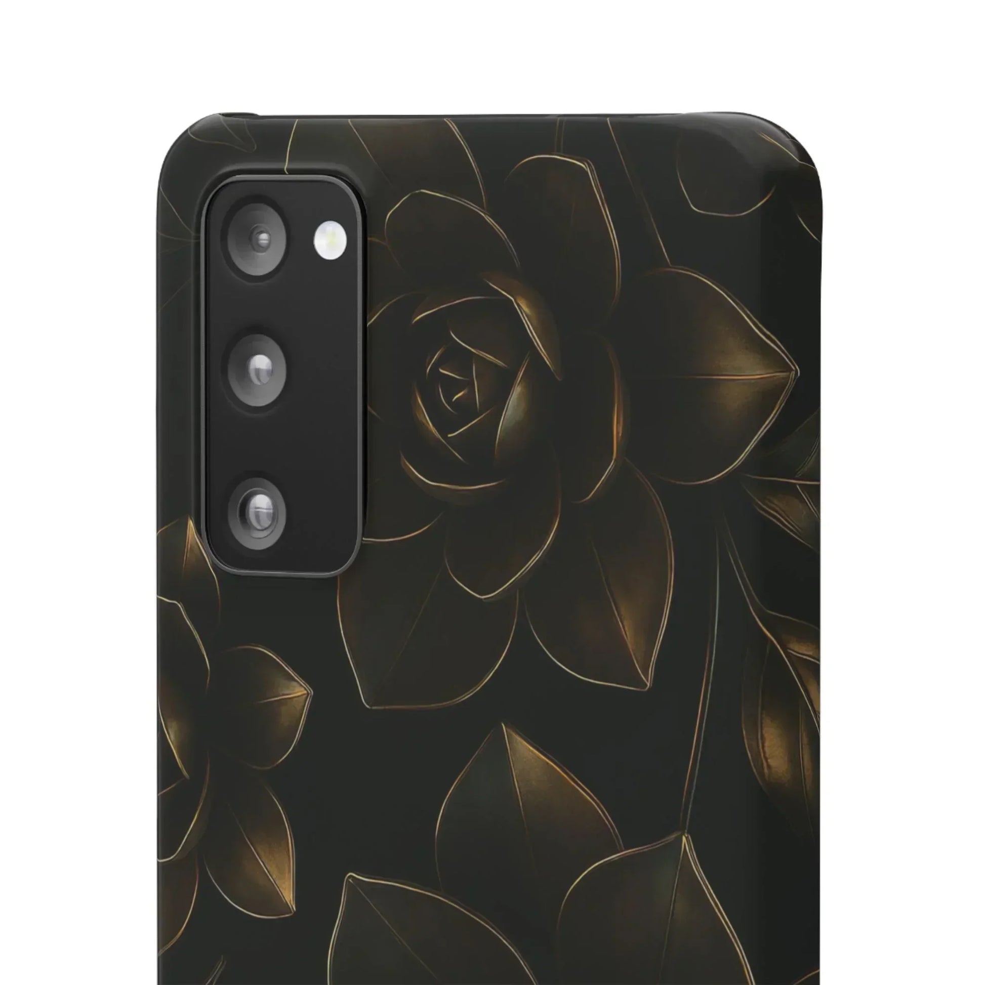 Metal Flower Phone Case for iPhone 7-16 and Galaxy S10-S24 Models - KarArmDesign