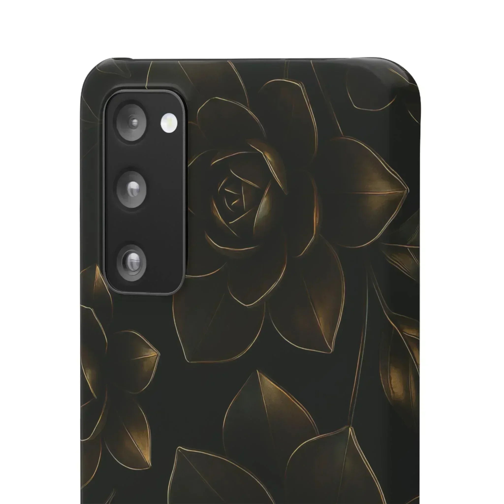 Metal Flower Phone Case for iPhone 8-16 and Galaxy S20-S24 - KARARMDESIGN