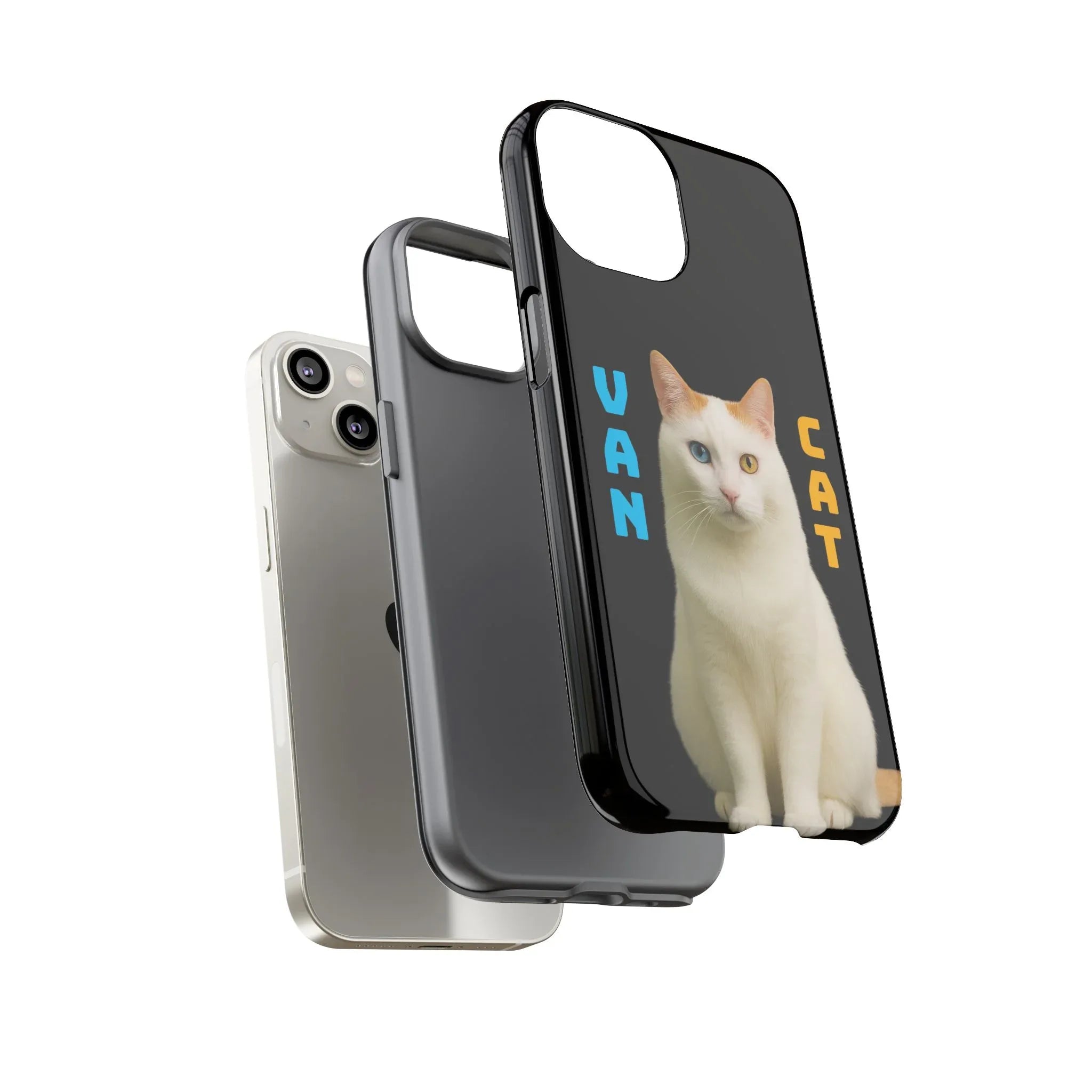 VAN CAT Phone Case for iPhone 8-17 and Galaxy S20-S25 - KARARMDESIGN