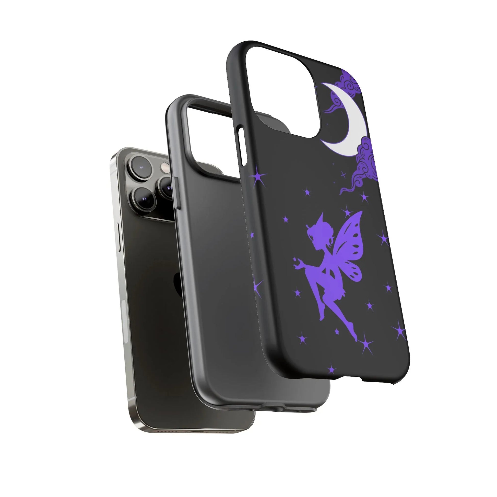 Moonlit Fairy Phone Case for iPhone 8-16 and Galaxy S10-S23 - KARARMDESIGN