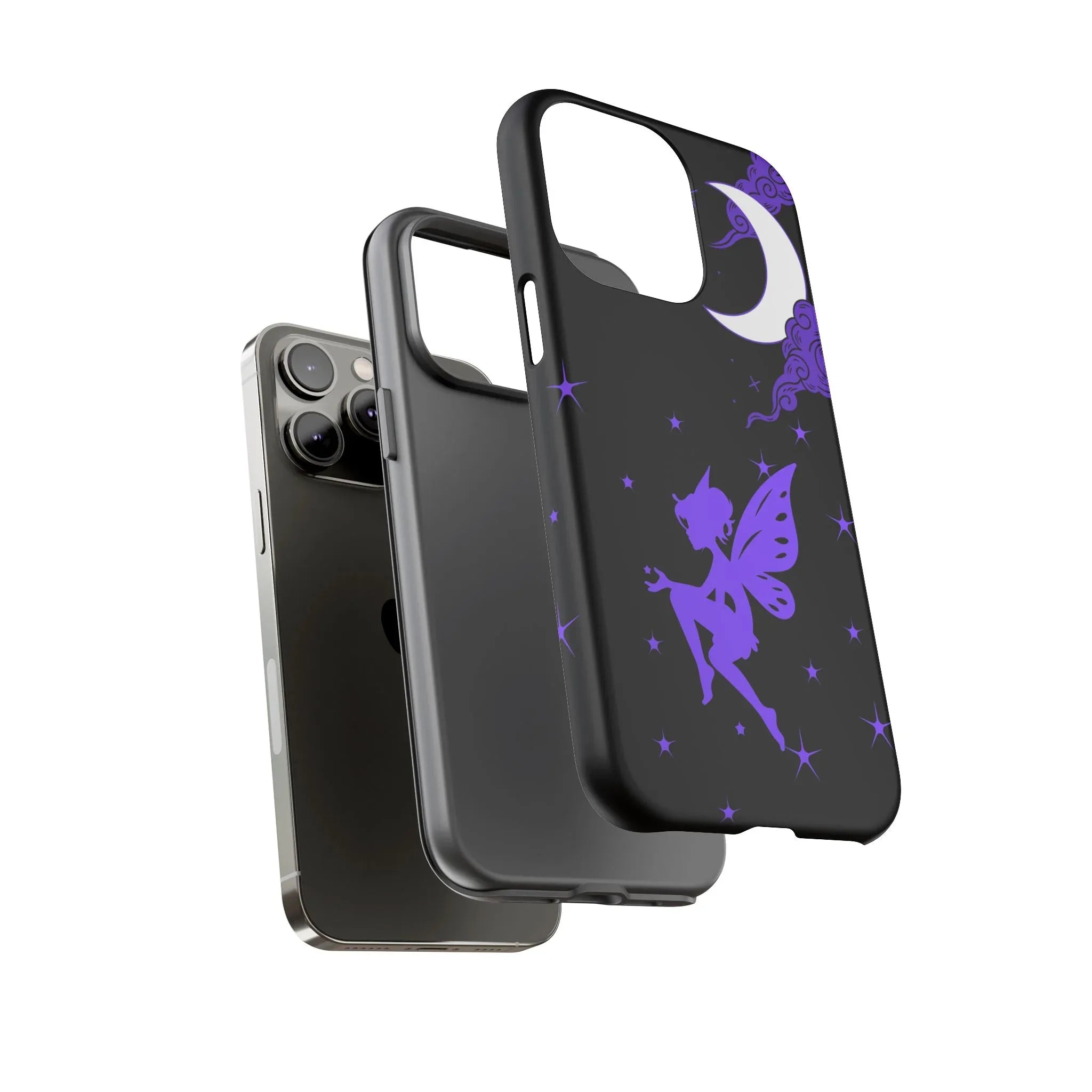 Moonlit Fairy Phone Case for iPhone 8-16 and Galaxy S10-S23 - KARARMDESIGN