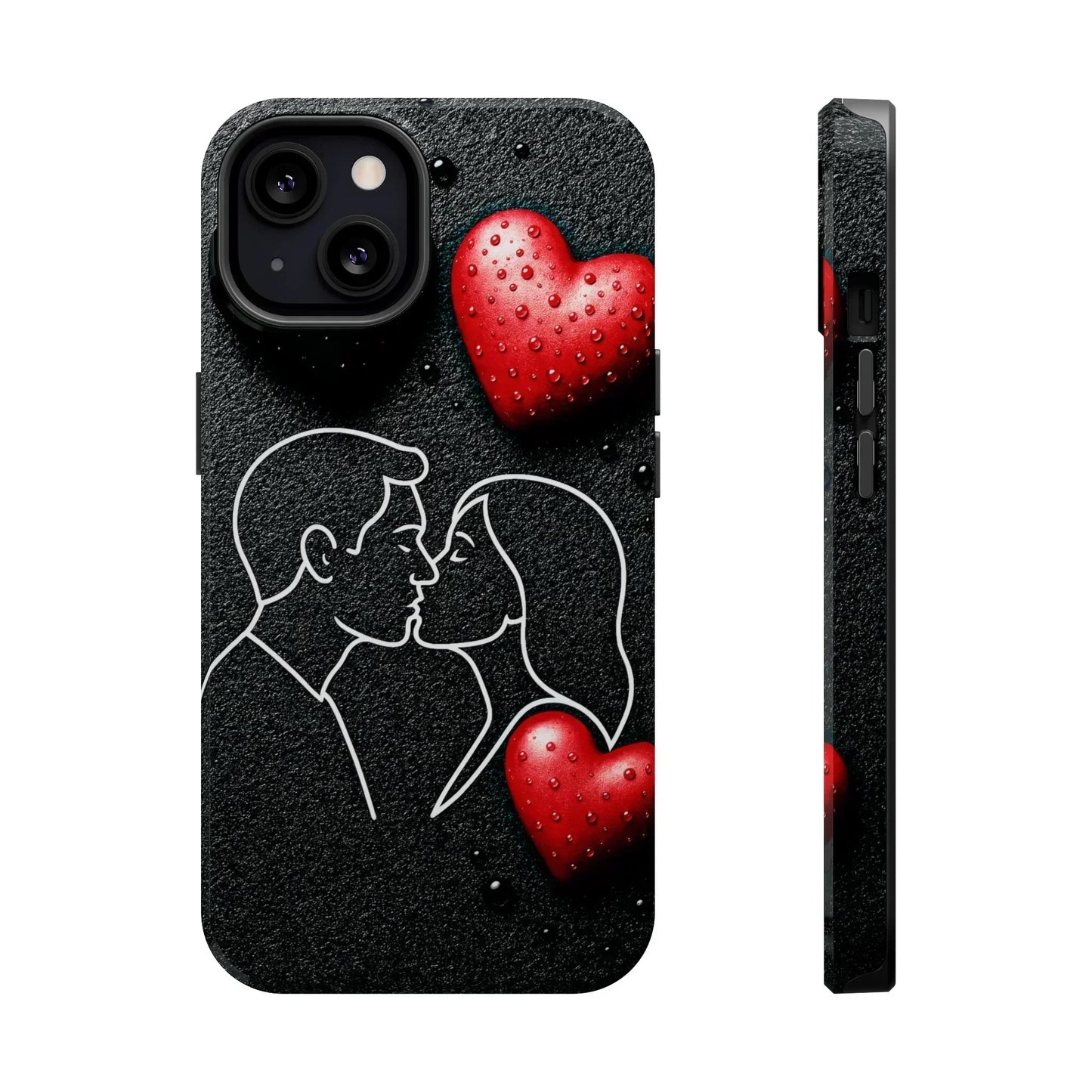 Midnight Kiss Phone Case for iPhone 13-16 Models - KarArmDesign