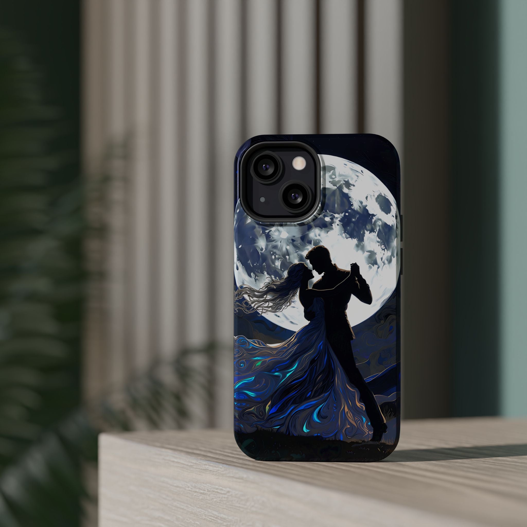 Romantic Moonlight Dance Magnetic Phone Case – iPhone 15–17 & Samsung Galaxy S26