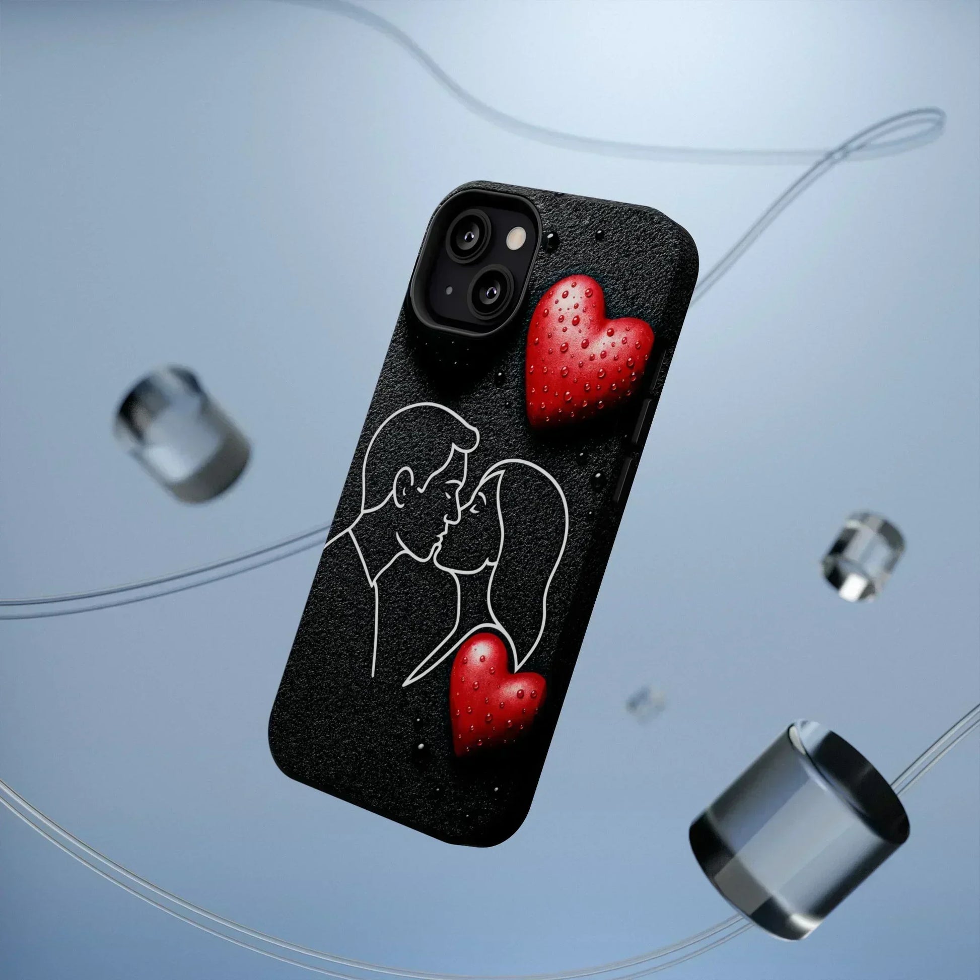 Midnight Kiss Phone Case for iPhone 13-16 Models - KarArmDesign
