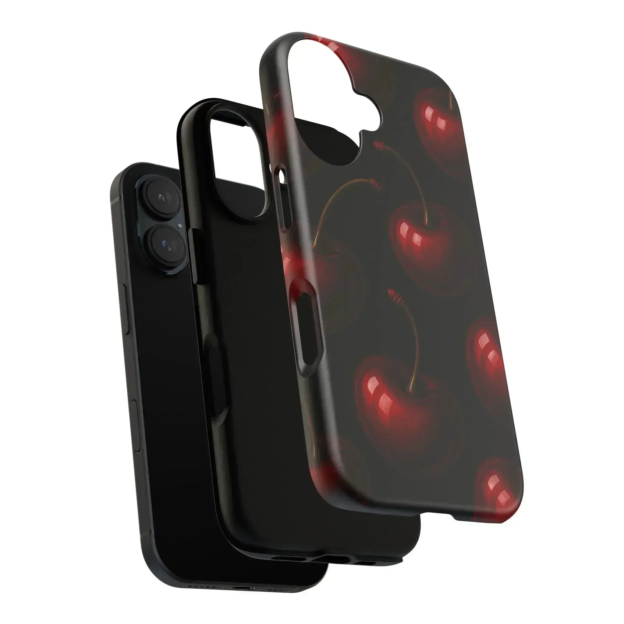 Cherry Phone Case for iPhone X-16 and Galaxy S20-S25 - KARARMDESIGN