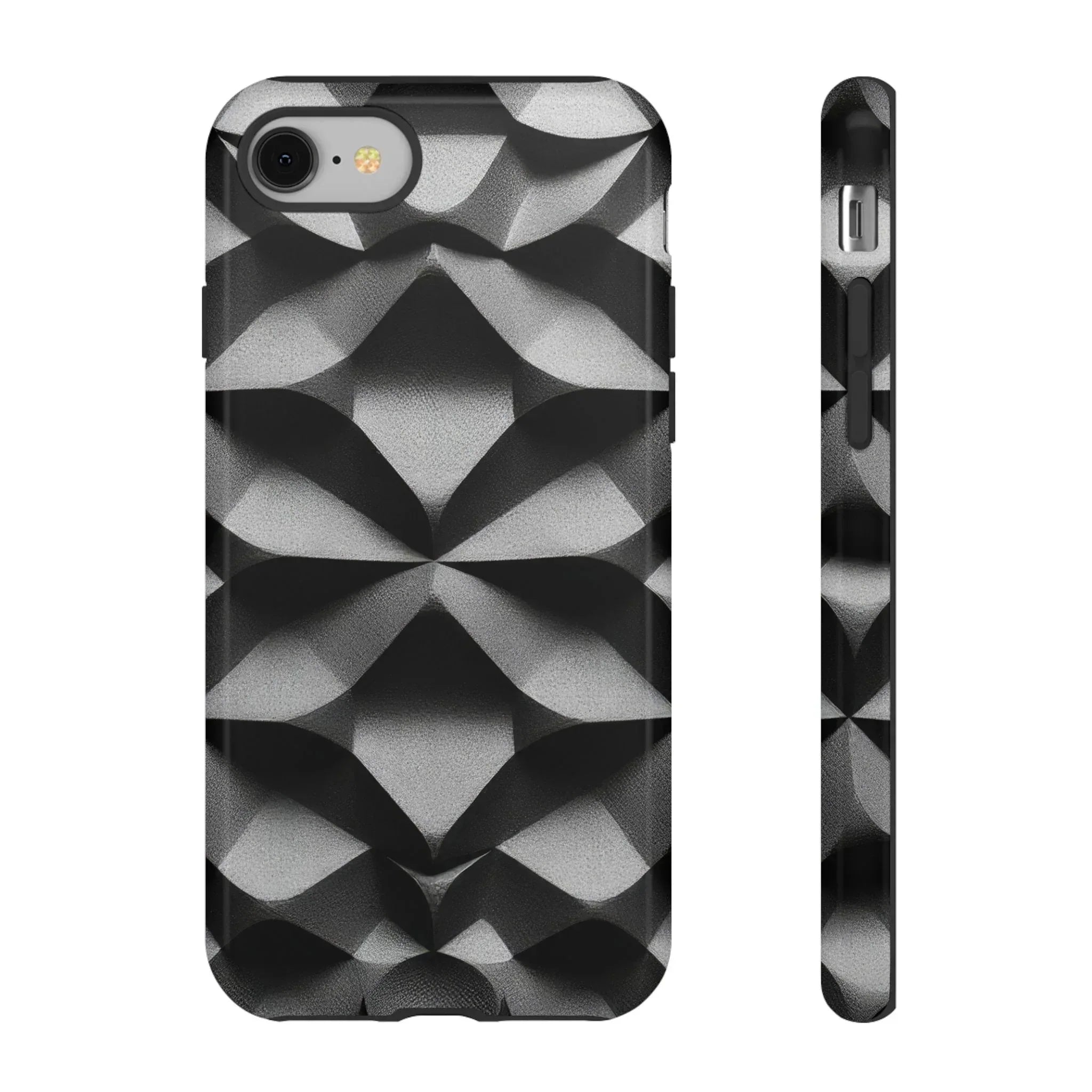 3D Geometric Phone Case for iPhone 8–17 - KARARMDESIGN
