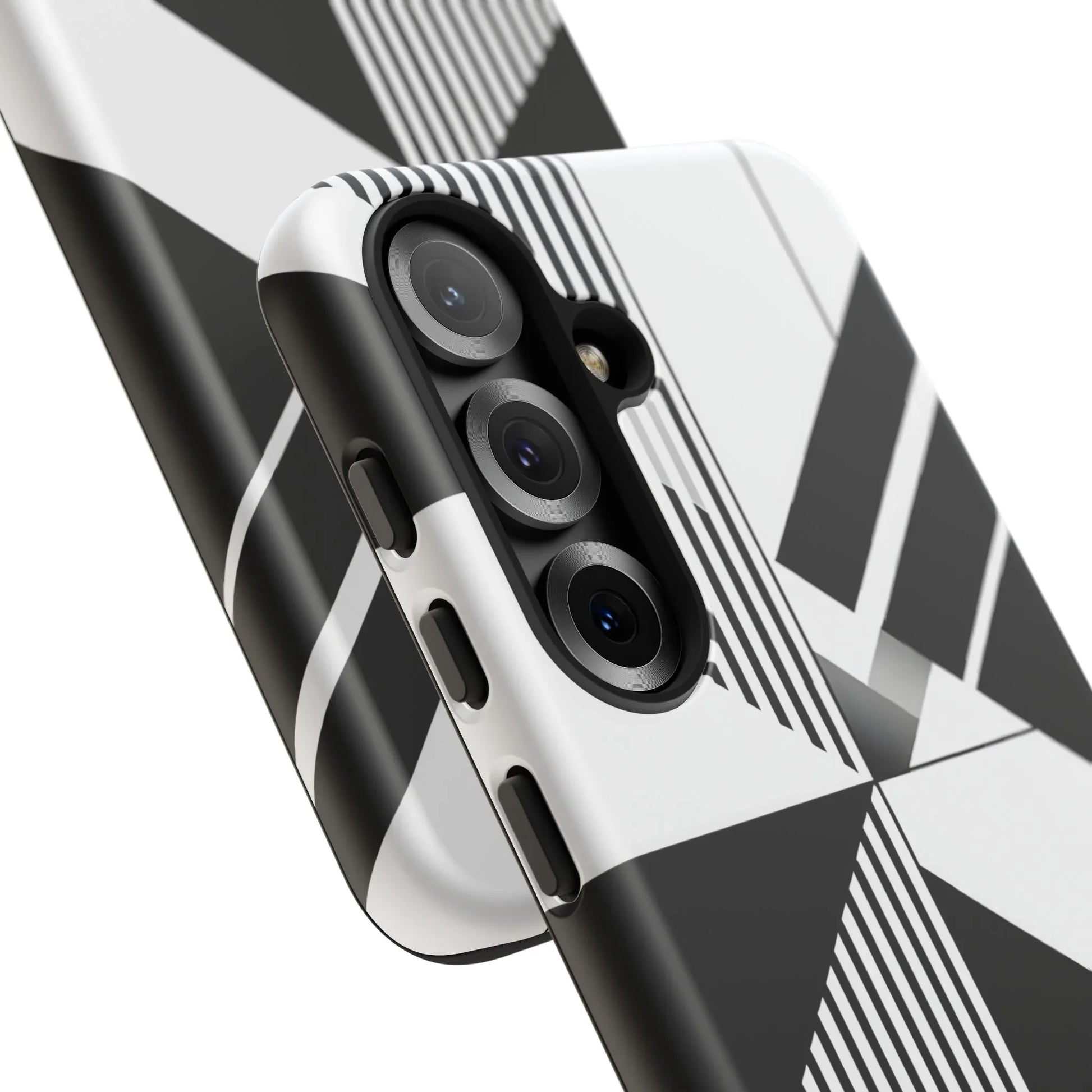 Monochrome Tough Phone Case for iPhone 11-16 and Galaxy S20–S25 - KARARMDESIGN