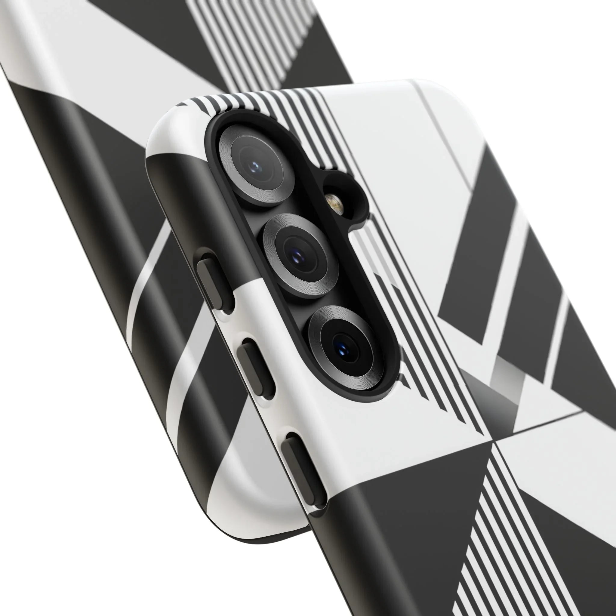 Monochrome Tough Phone Case for iPhone 11-16 and Galaxy S20–S25 - KARARMDESIGN
