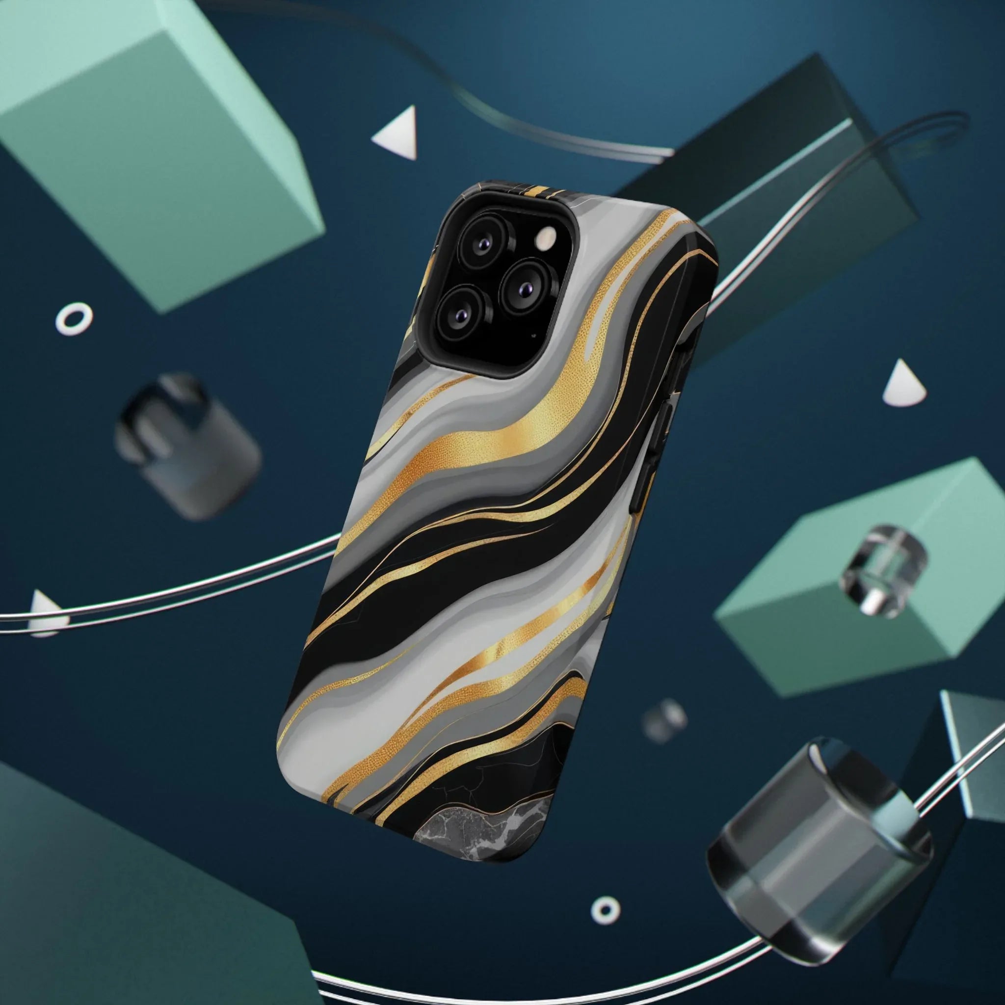 Modern Marble Flow Phone Case for iPhone 11-17 - KARARMDESIGN