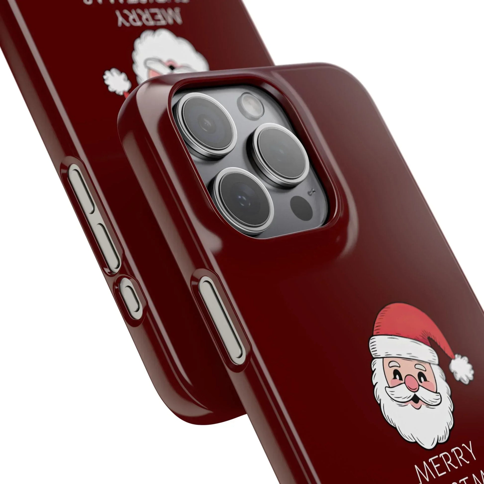 Crimson Claus Phone Case for iPhone 8-17 and Galaxy S20-S25 - KARARMDESIGN