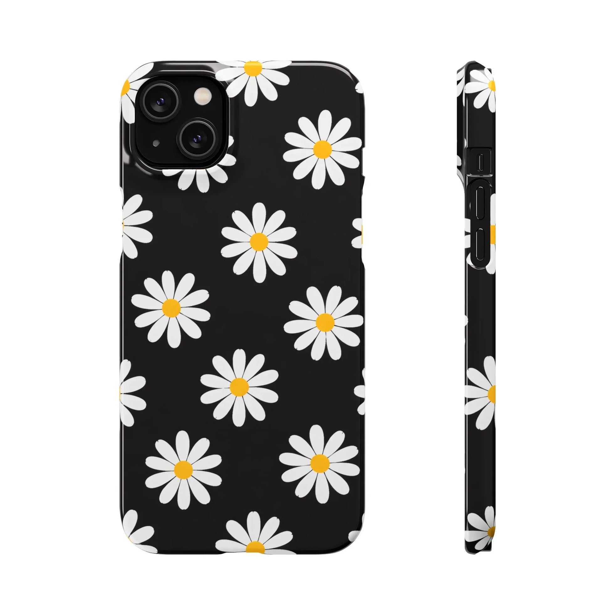 Daisy Charm Phone Case for iPhone 11-17 and Galaxy S20-S25 - KARARMDESIGN