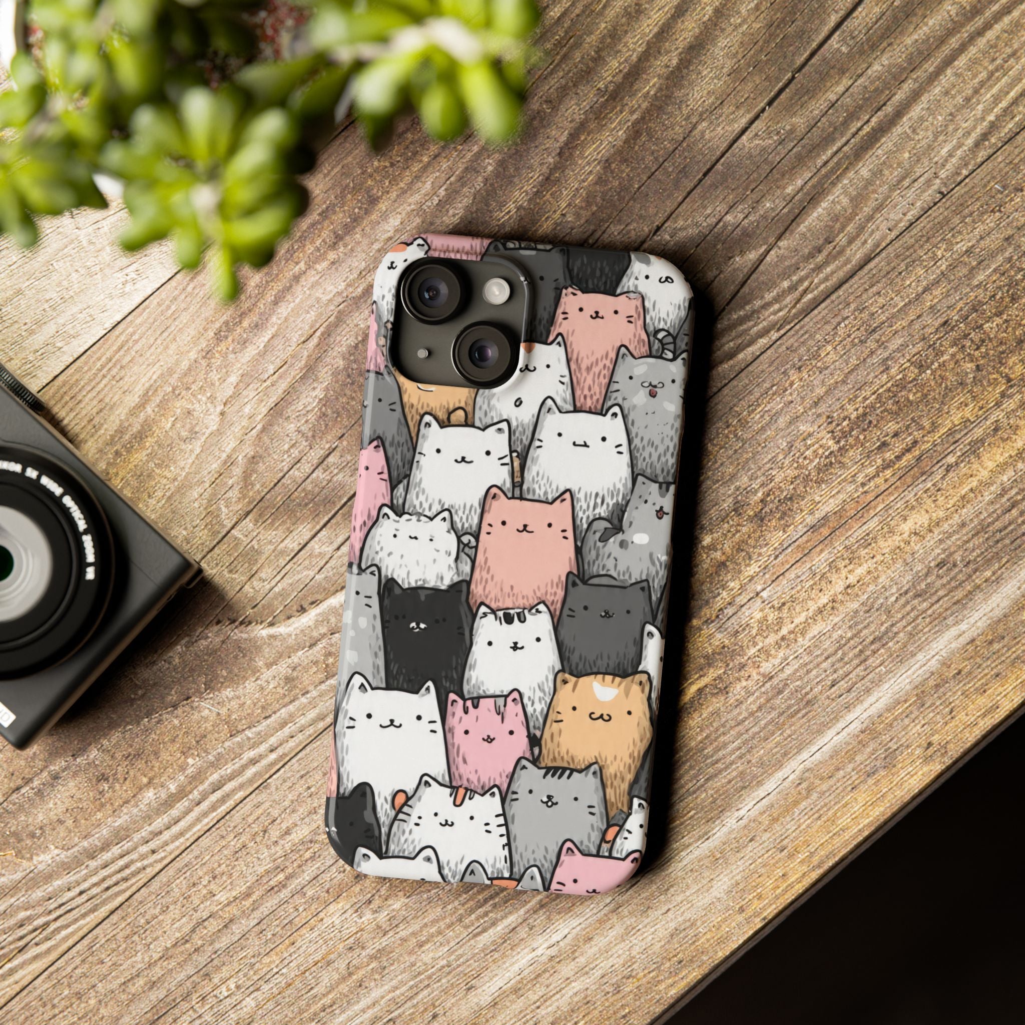 Cat Carnival Phone Case for iPhone 11-17 Models - KARARMDESIGN