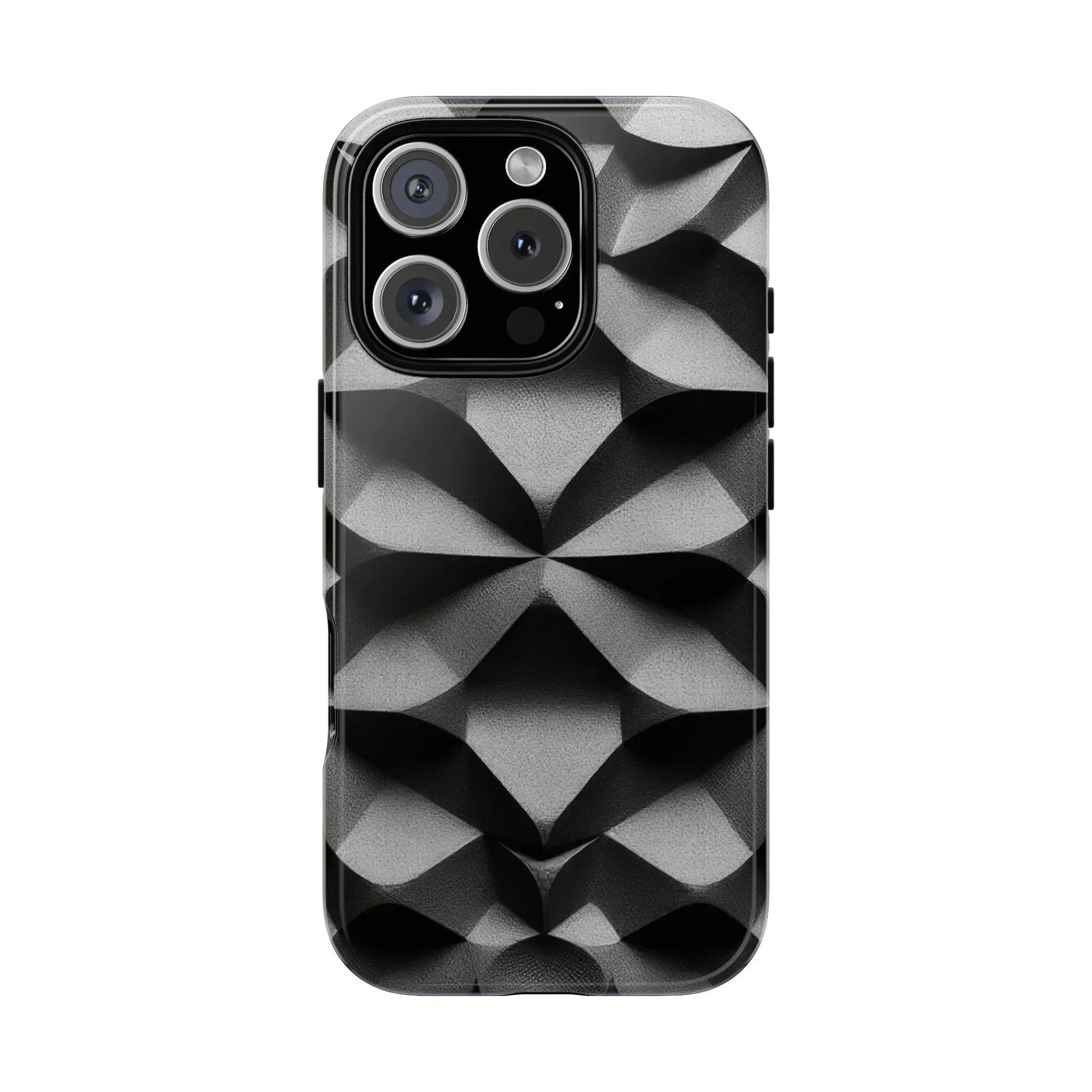 3D Geometric Phone Case for iPhone 8–17 - KARARMDESIGN