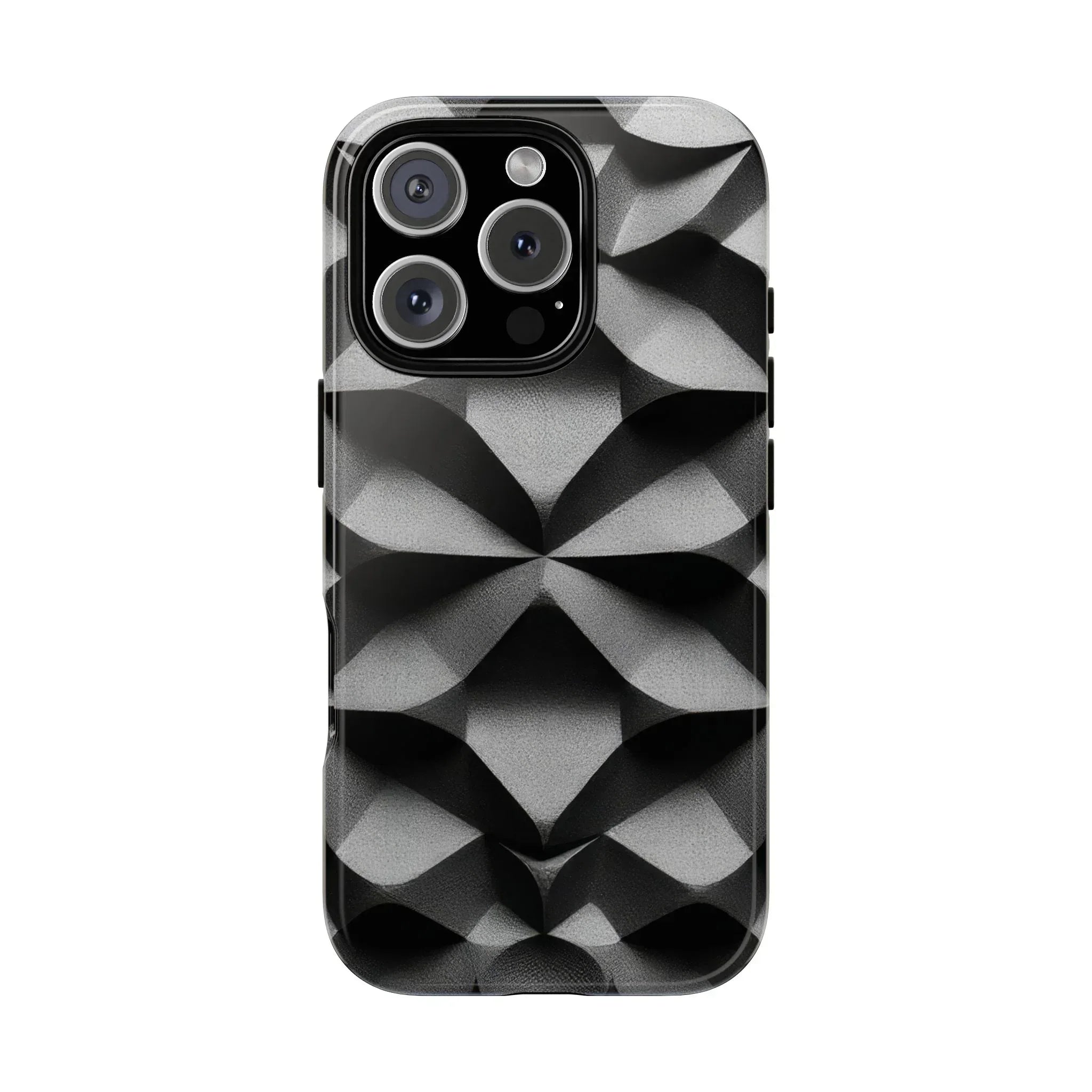 3D Geometric Phone Case for iPhone 8–17 - KARARMDESIGN
