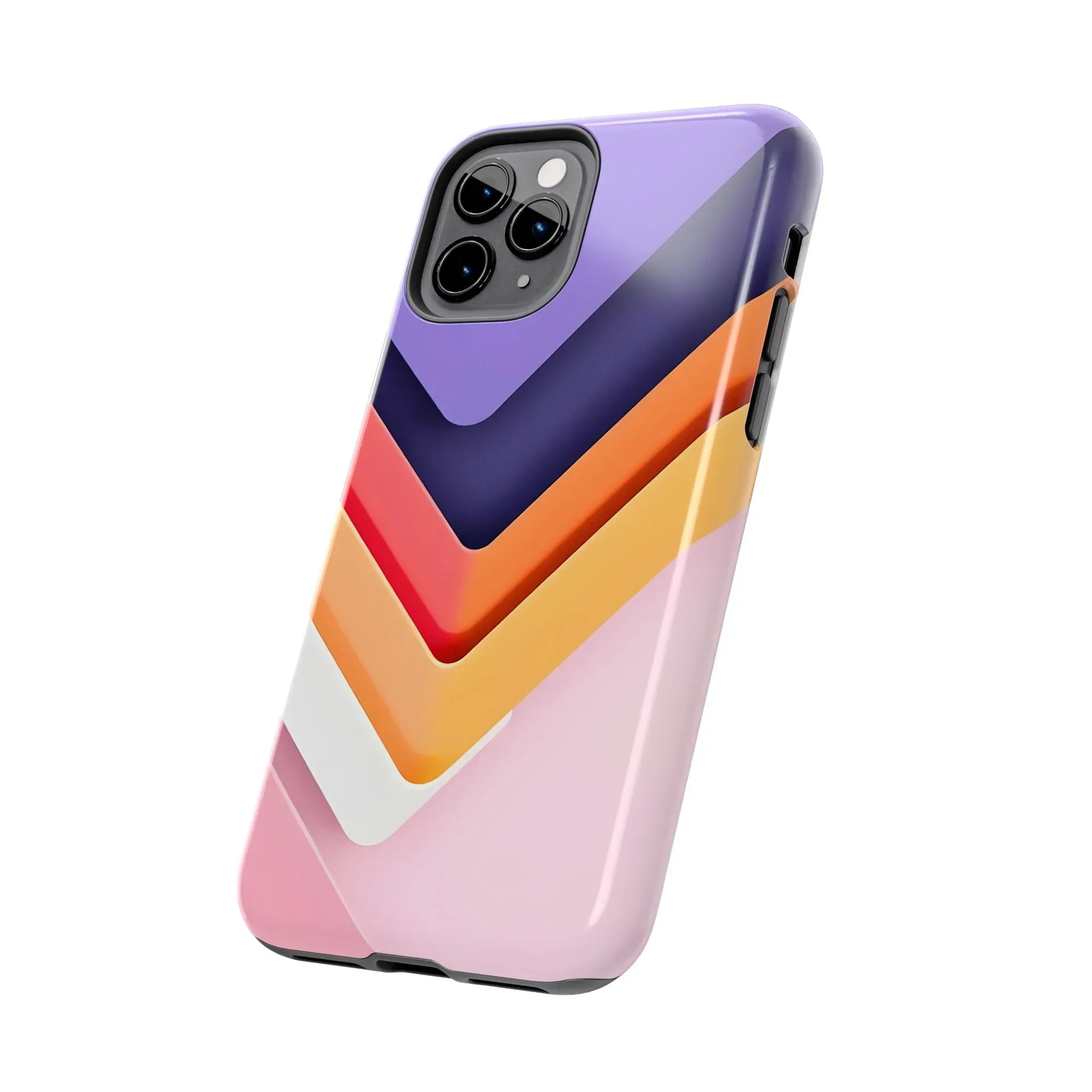 Vibrant Geometric Chevron Phone Case for iPhone and Galaxy - KARARMDESIGN