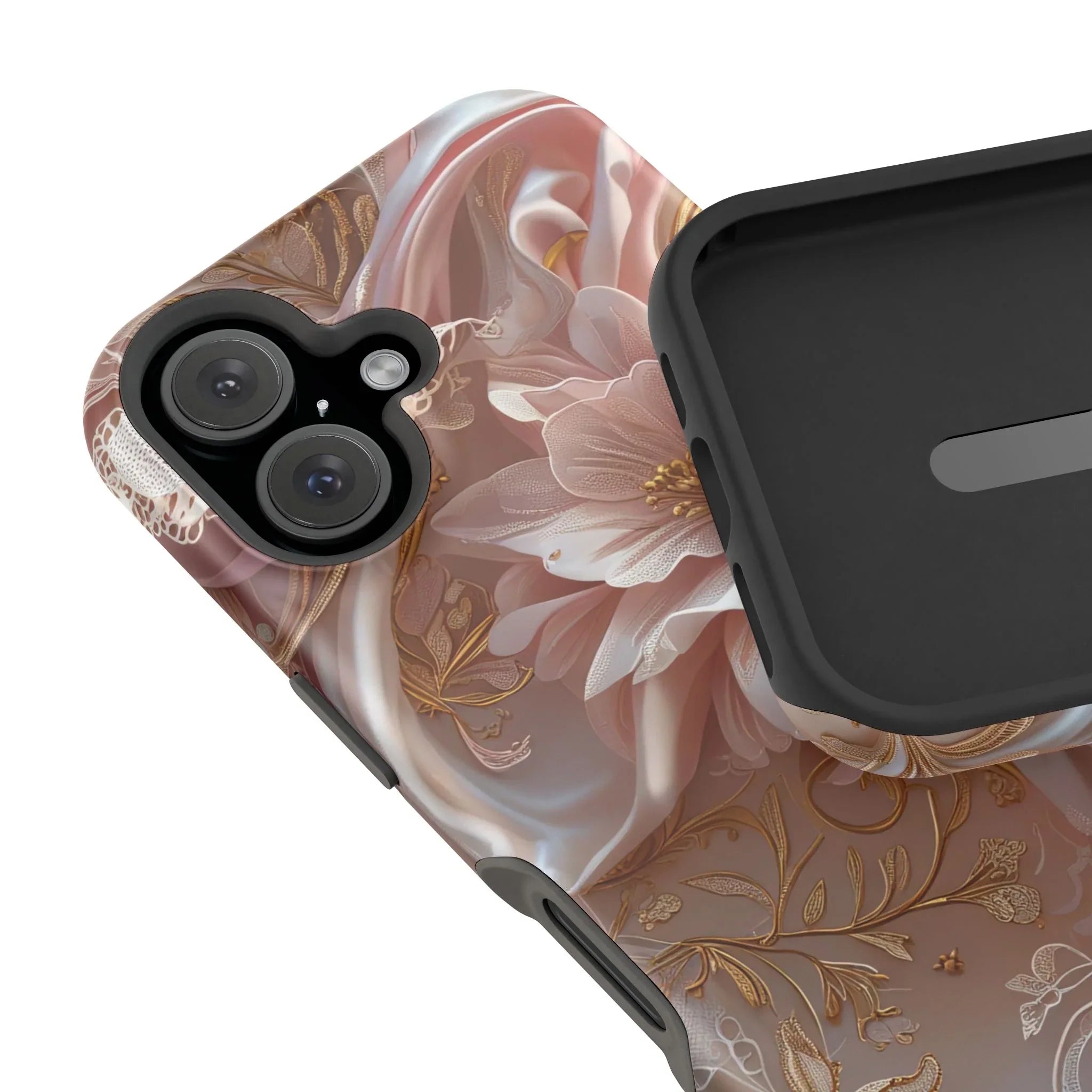 Elegant Floral Phone Case for iPhone 11-17 and Samsung Galaxy S21-S22 - KARARMDESIGN