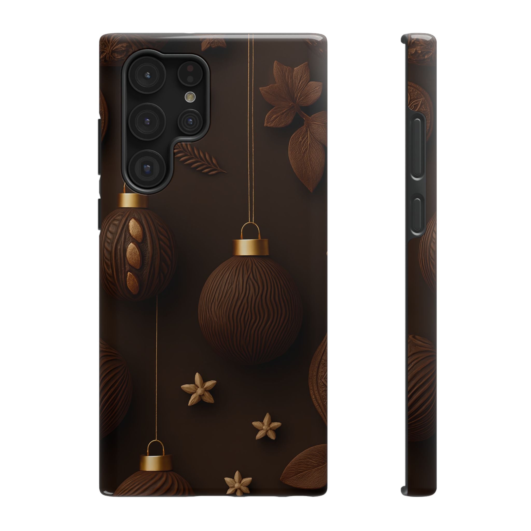 Chocolate Ornaments Phone Case for iPhone 11-17 and Galaxy S22-S26