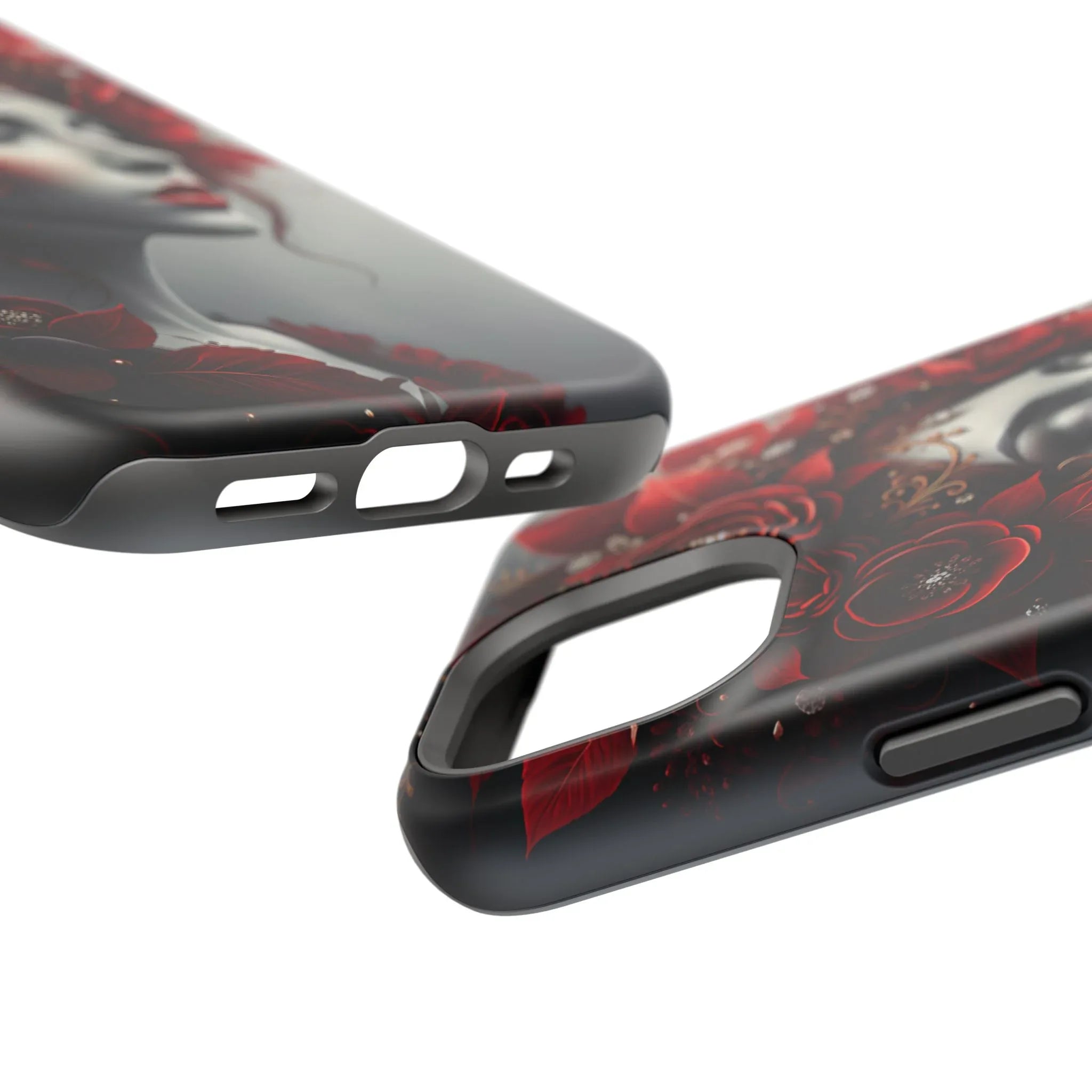 Scarlet Bloom Portrait Phone Case for iPhone 13-17 - KARARMDESIGN