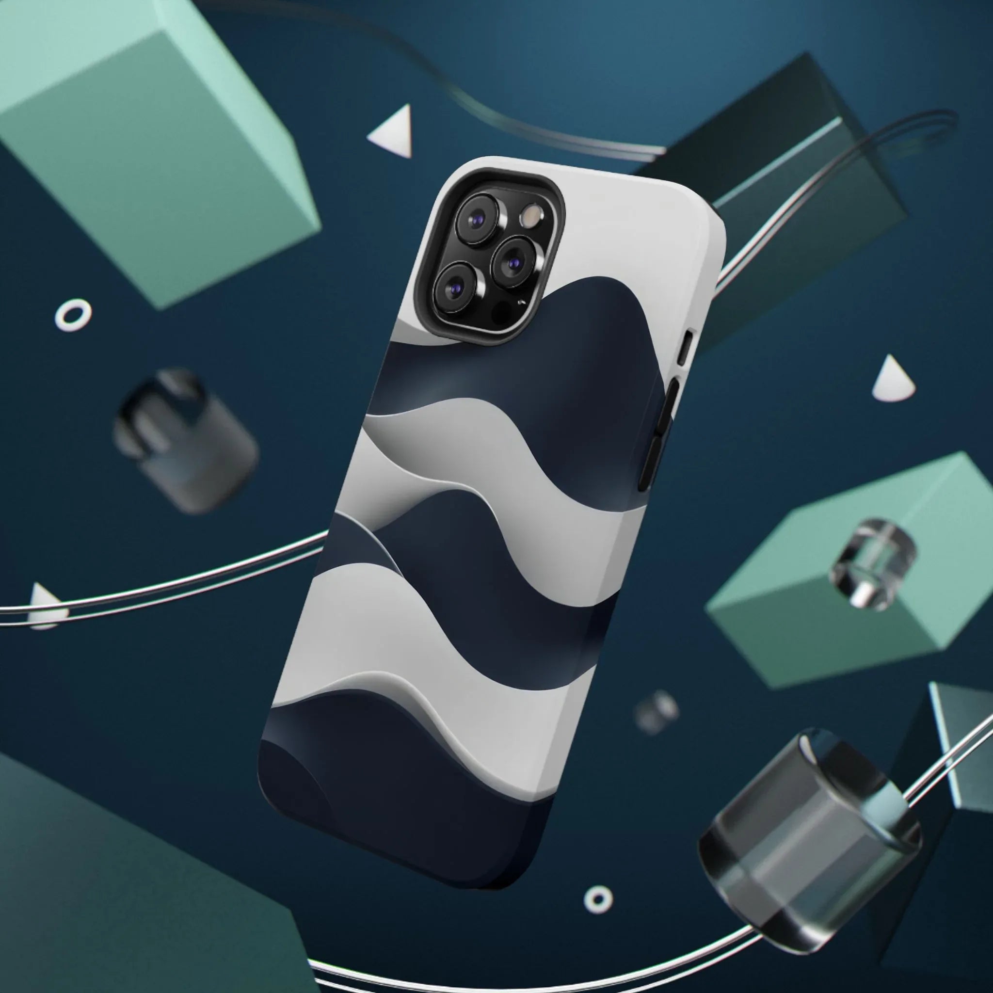 Ocean Flow Phone Case for iPhone 11-17 and Galaxy S21-S22 - KARARMDESIGN