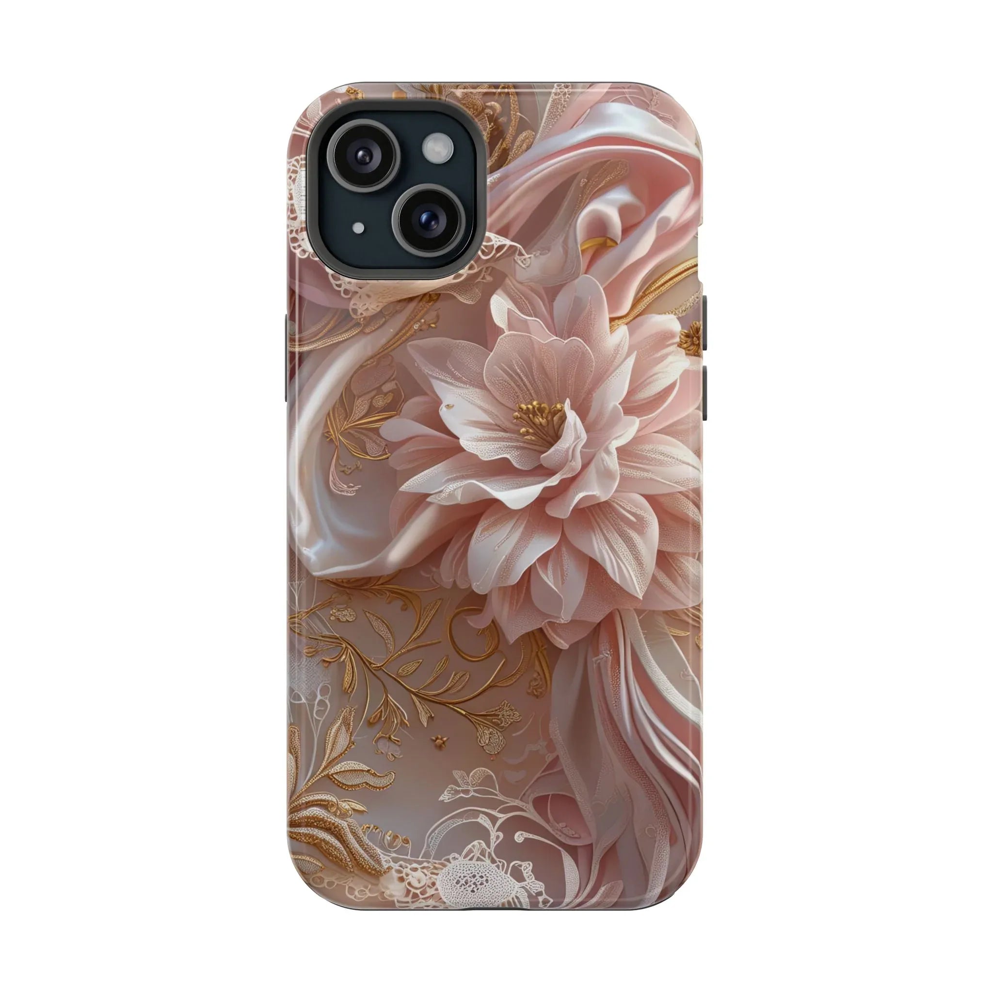 Elegant Floral Phone Case for iPhone 11-17 and Samsung Galaxy S21-S22 - KARARMDESIGN