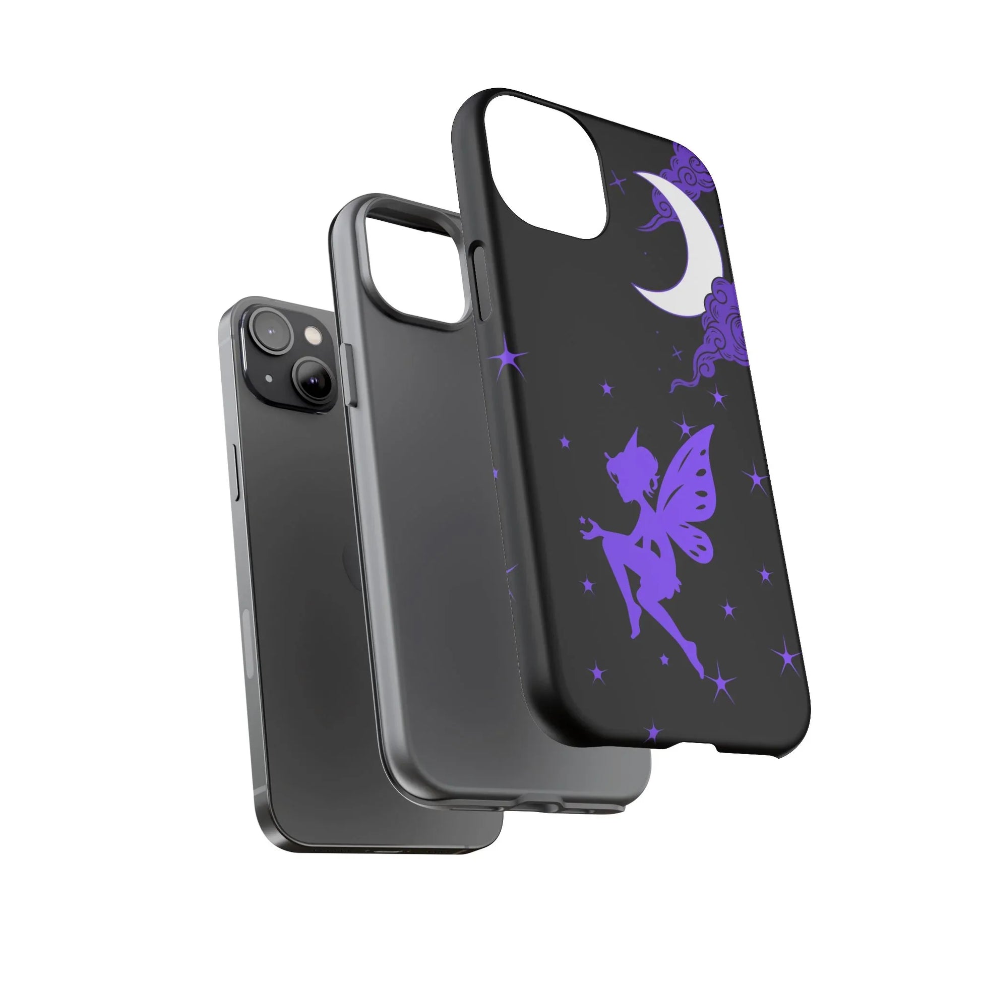 Moonlit Fairy Phone Case for iPhone 8-16 and Galaxy S10-S23 - KARARMDESIGN