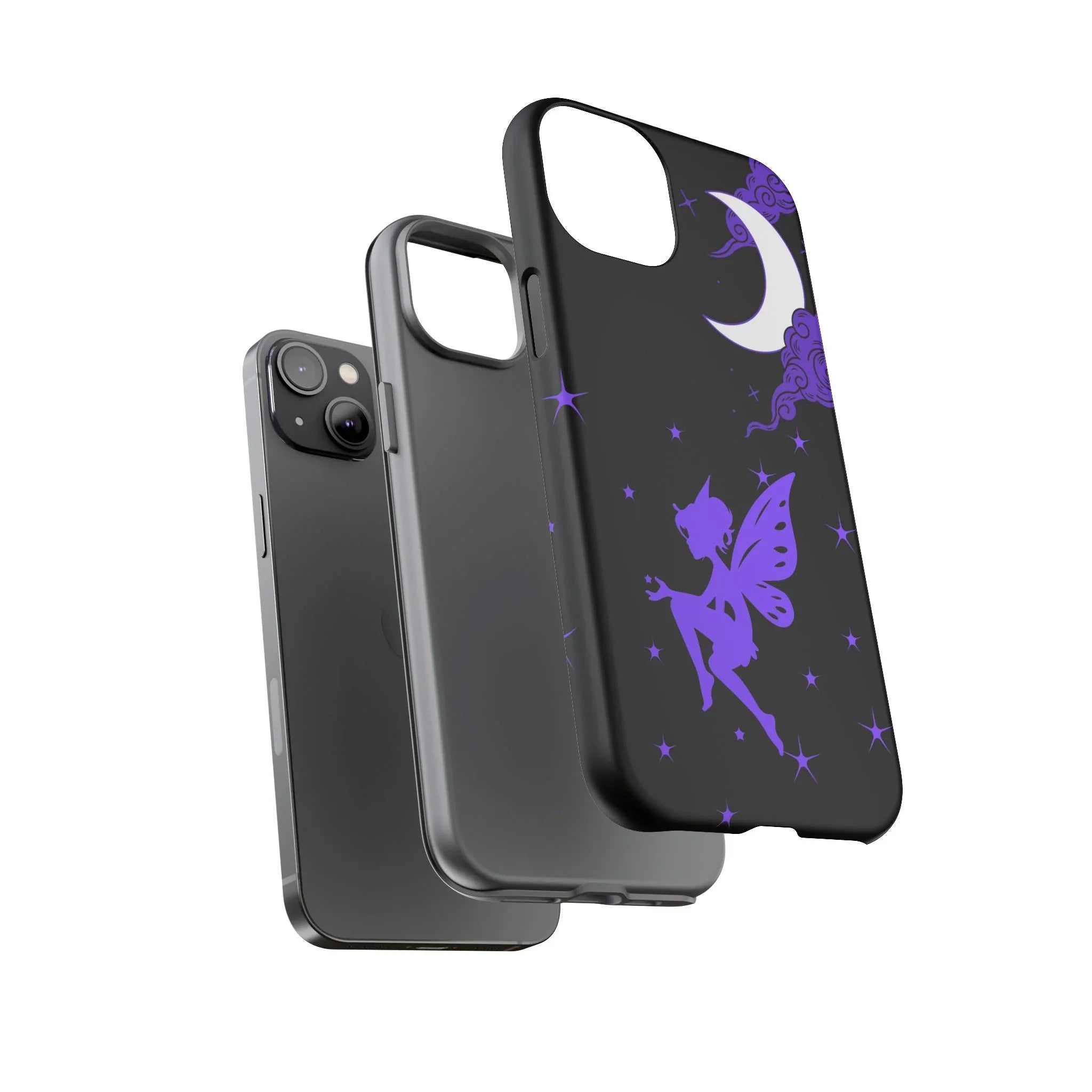 Moonlit Fairy Phone Case for iPhone 8-16 and Galaxy S10-S23 - KARARMDESIGN