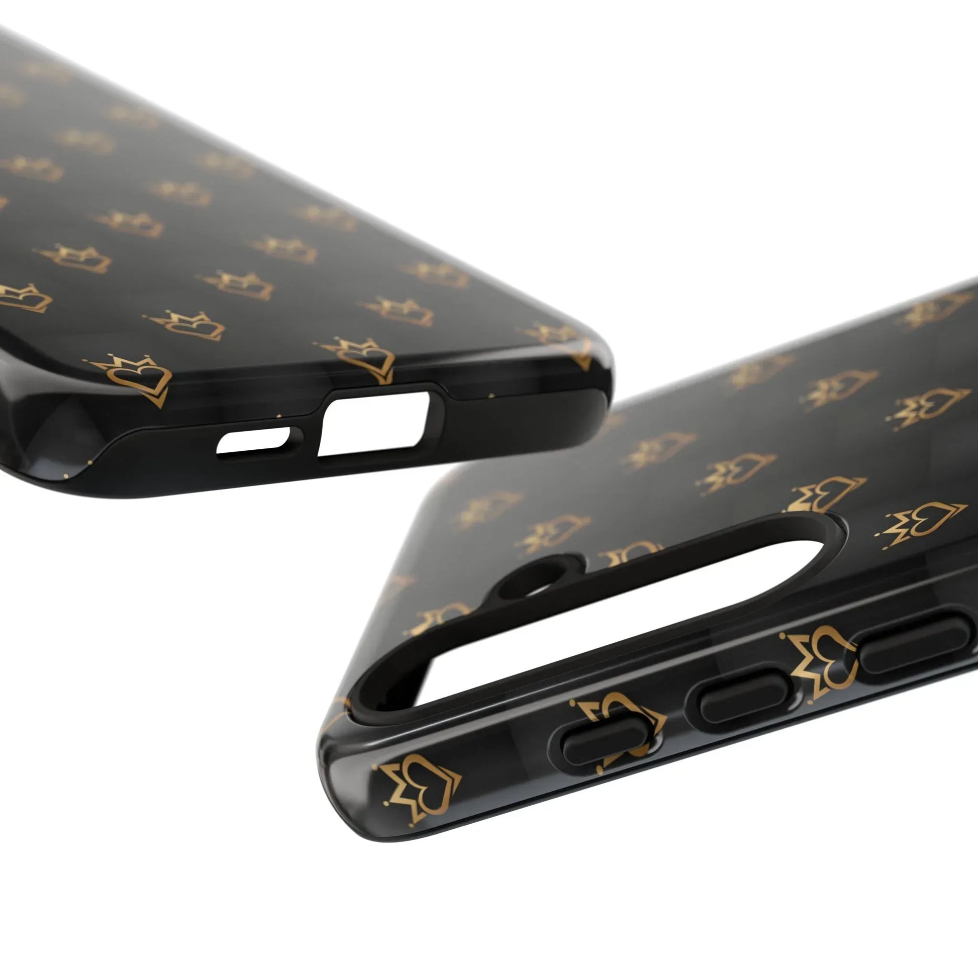 Crowned Heart Doodle Phone Case for iPhone 11-17 & Galaxy S10-S25 - KARARMDESIGN