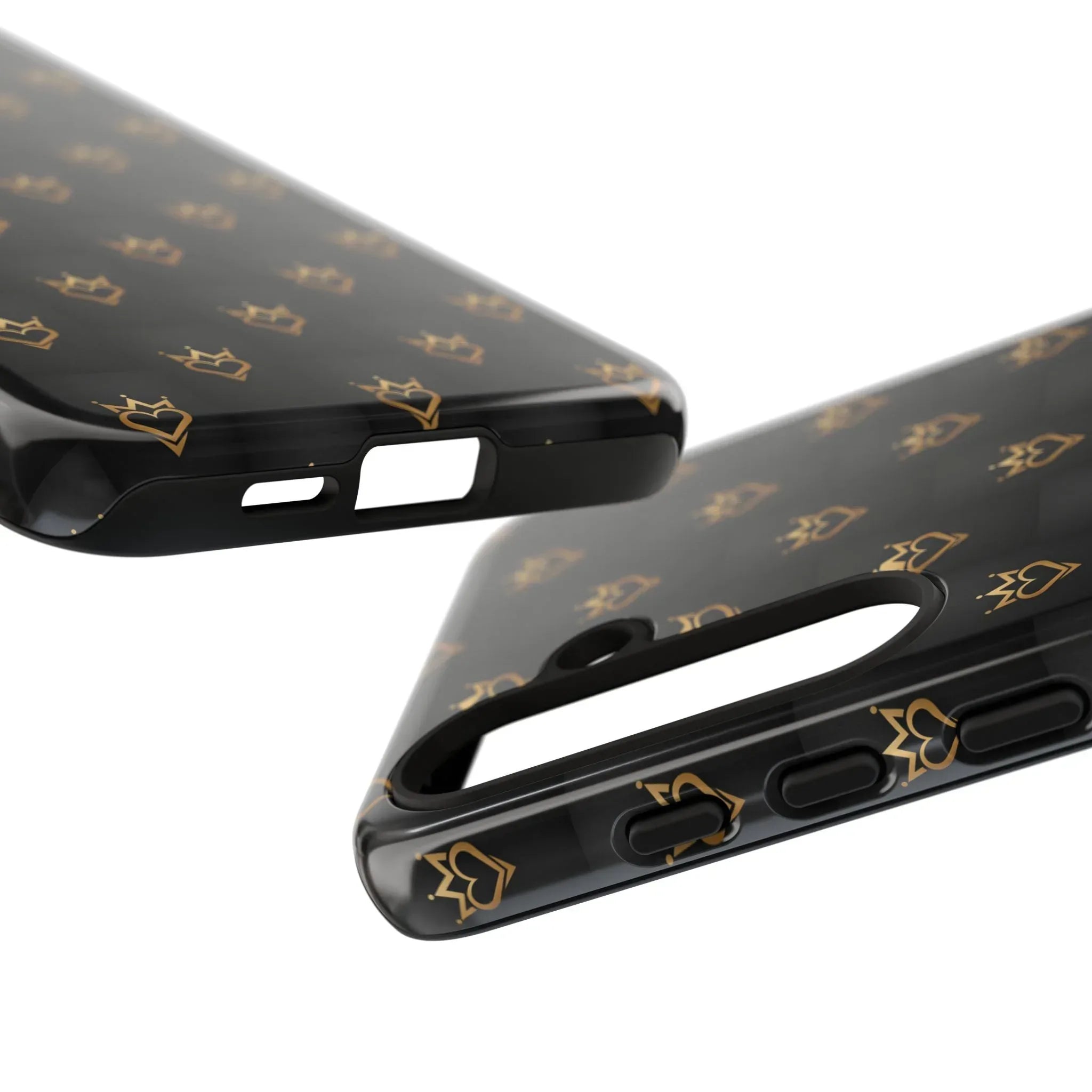 Crowned Heart Doodle Phone Case for iPhone 11-17 & Galaxy S10-S25 - KARARMDESIGN