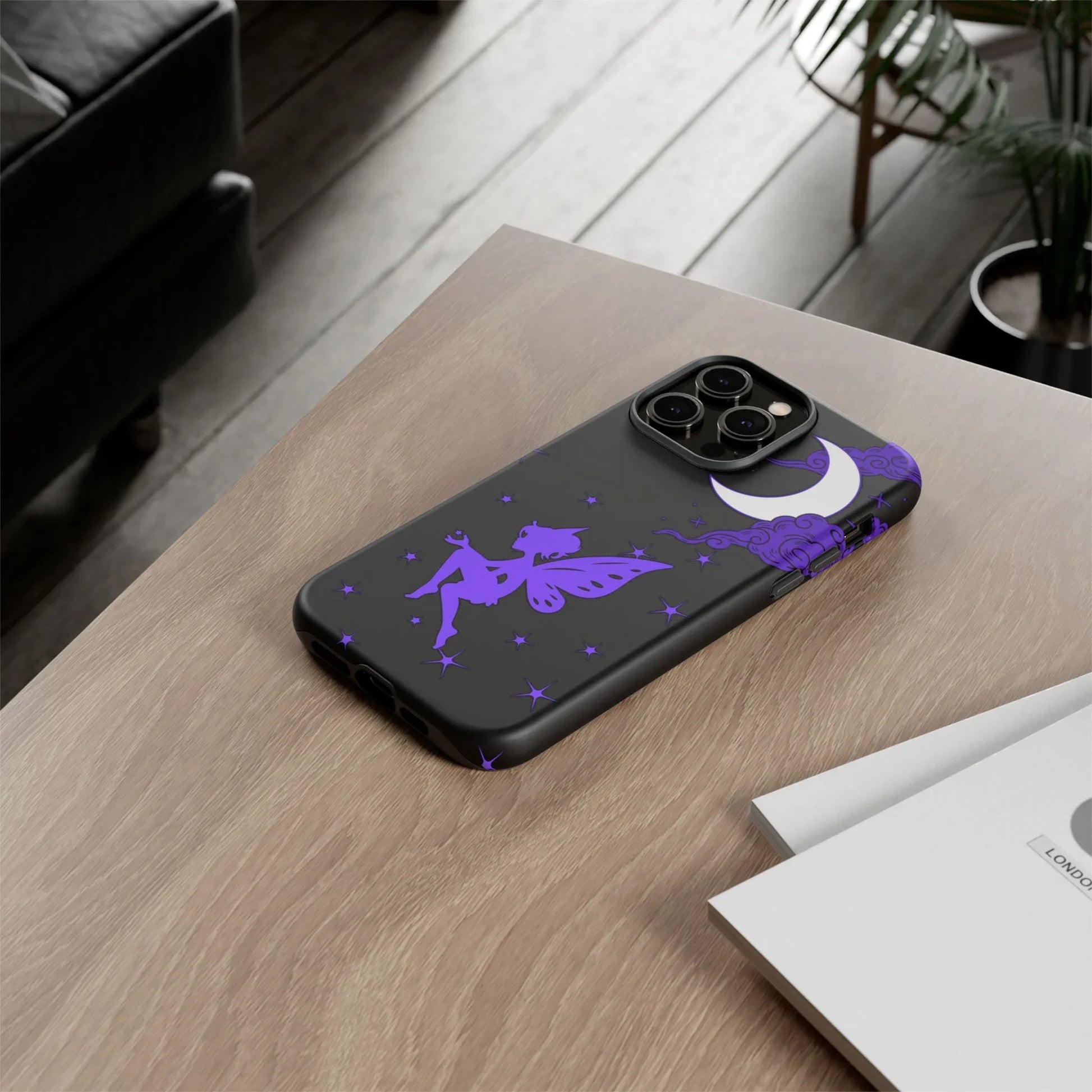 Moonlit Fairy Phone Case for iPhone 8-16 and Galaxy S10-S23 - KARARMDESIGN