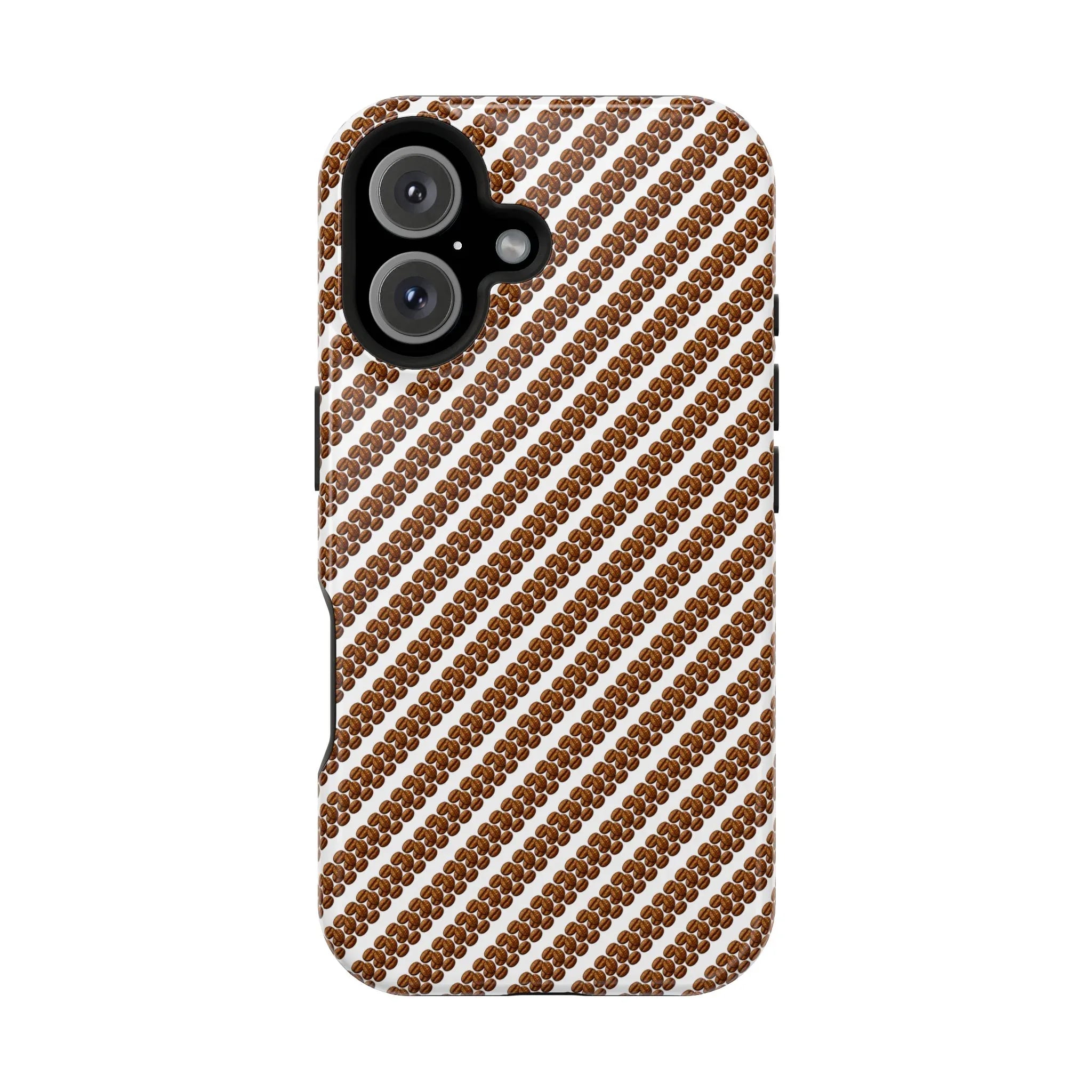 Stylish Coffee Pattern Phone Case for iPhone 11–17 and Galaxy S21–S22 - KARARMDESIGN