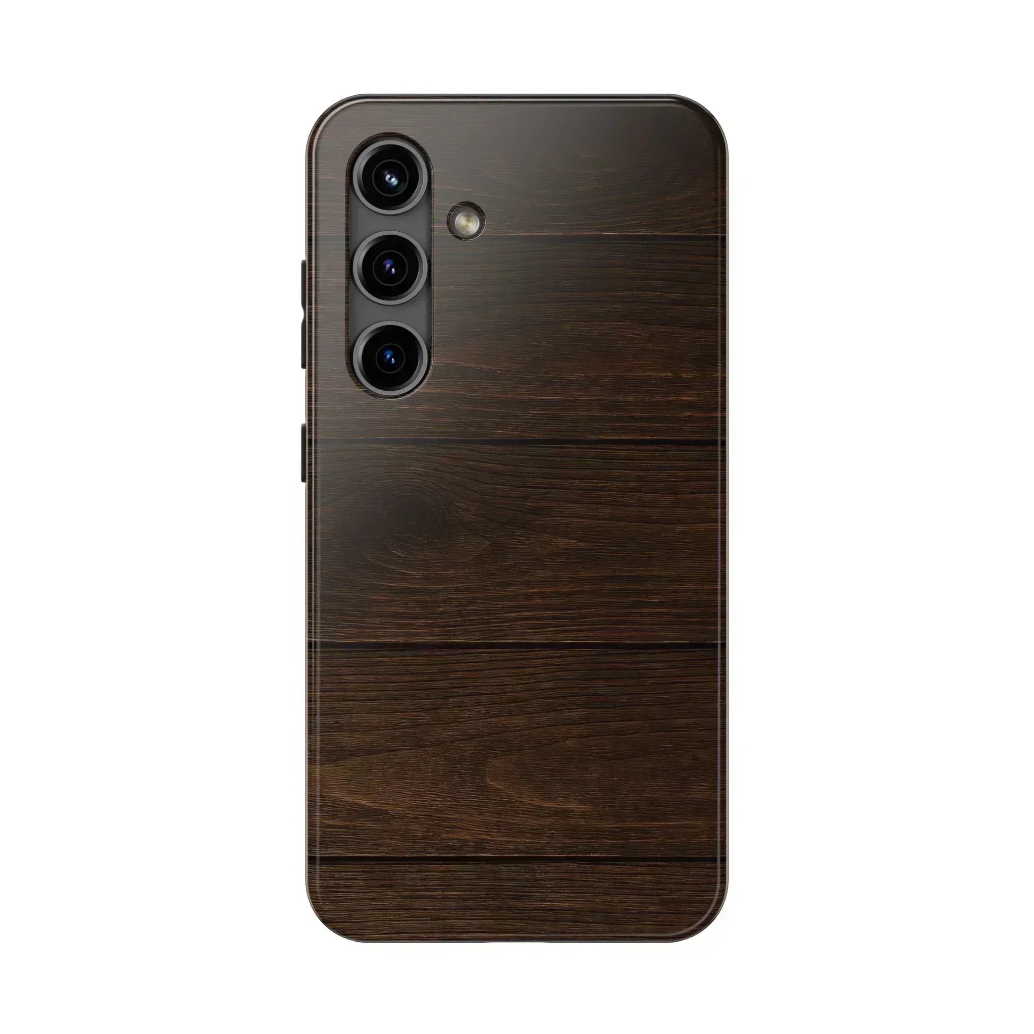 Dark Wood Grain Phone Case for iPhone and Galaxy - KARARMDESIGN