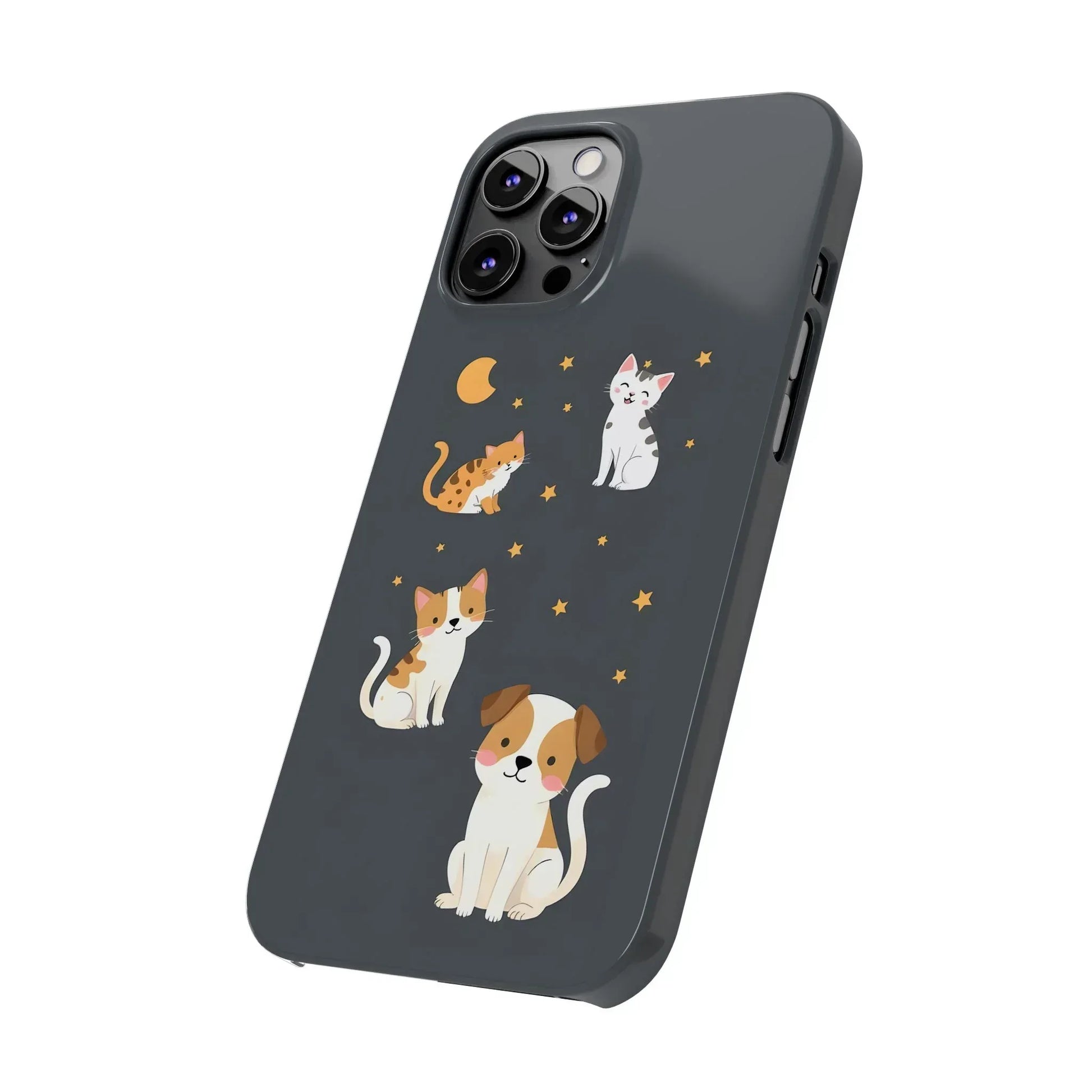 Cute Cat and Dog Phone Case for iPhone 11-17 - KARARMDESIGN