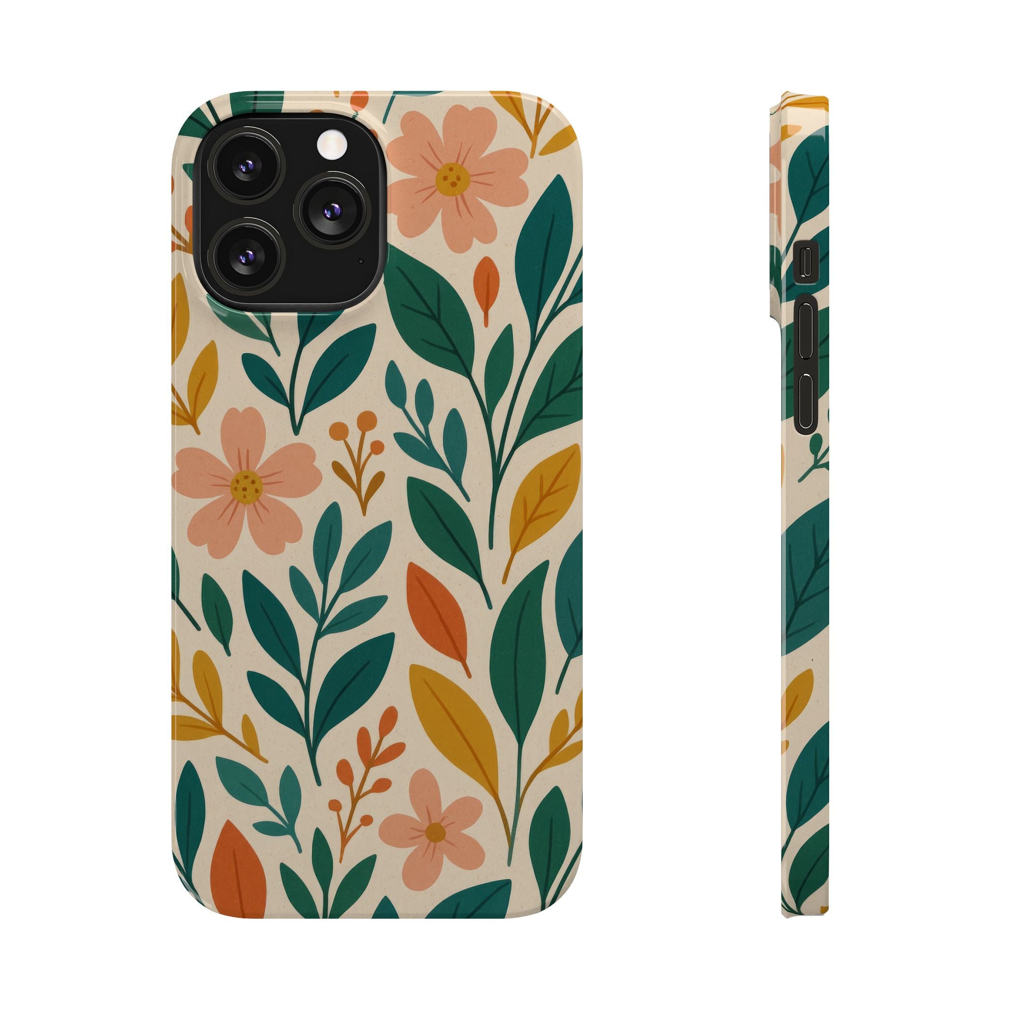Floral Harmony Phone Case for iPhone 11-17