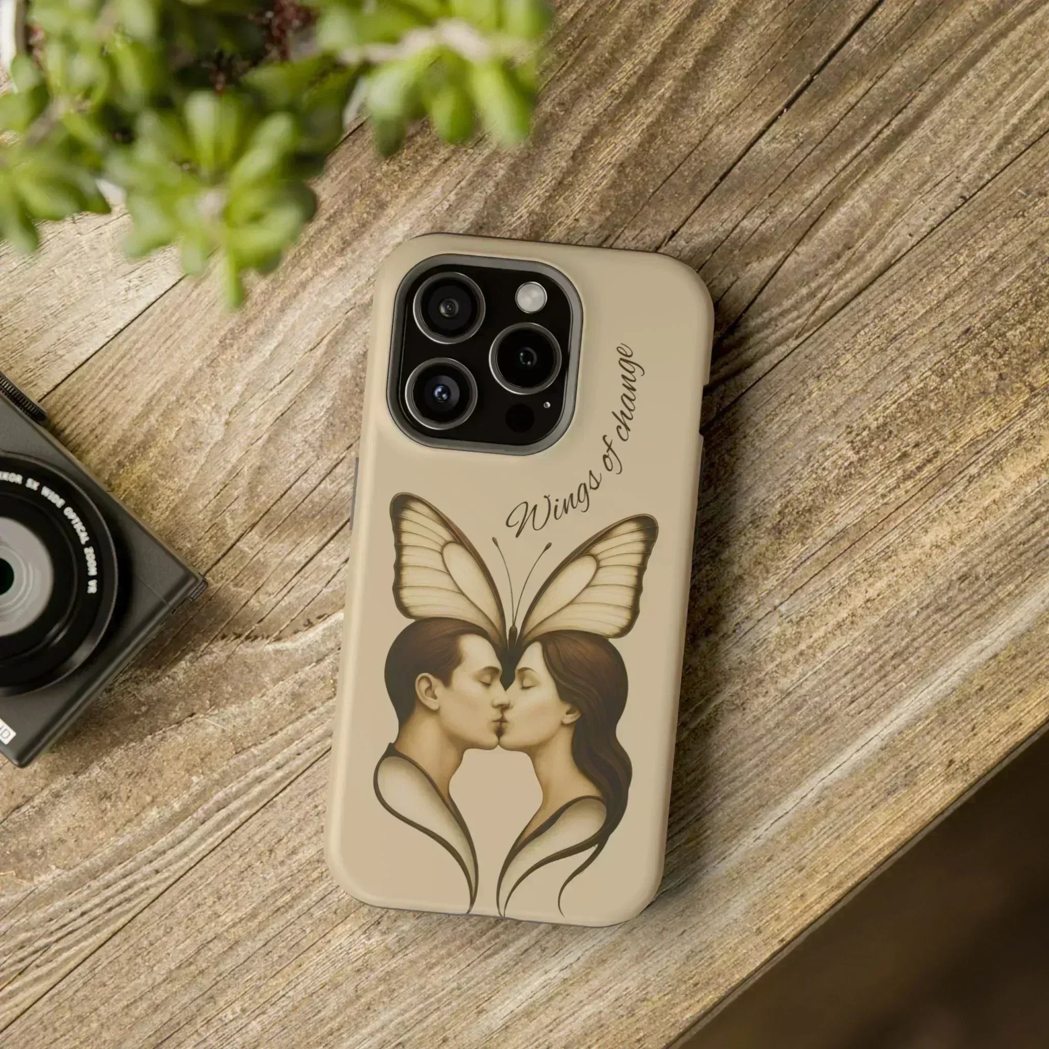 Romantic Butterfly Couple Phone Case for iPhone 12-16 and Galaxy S21-S22 - KARARMDESIGN