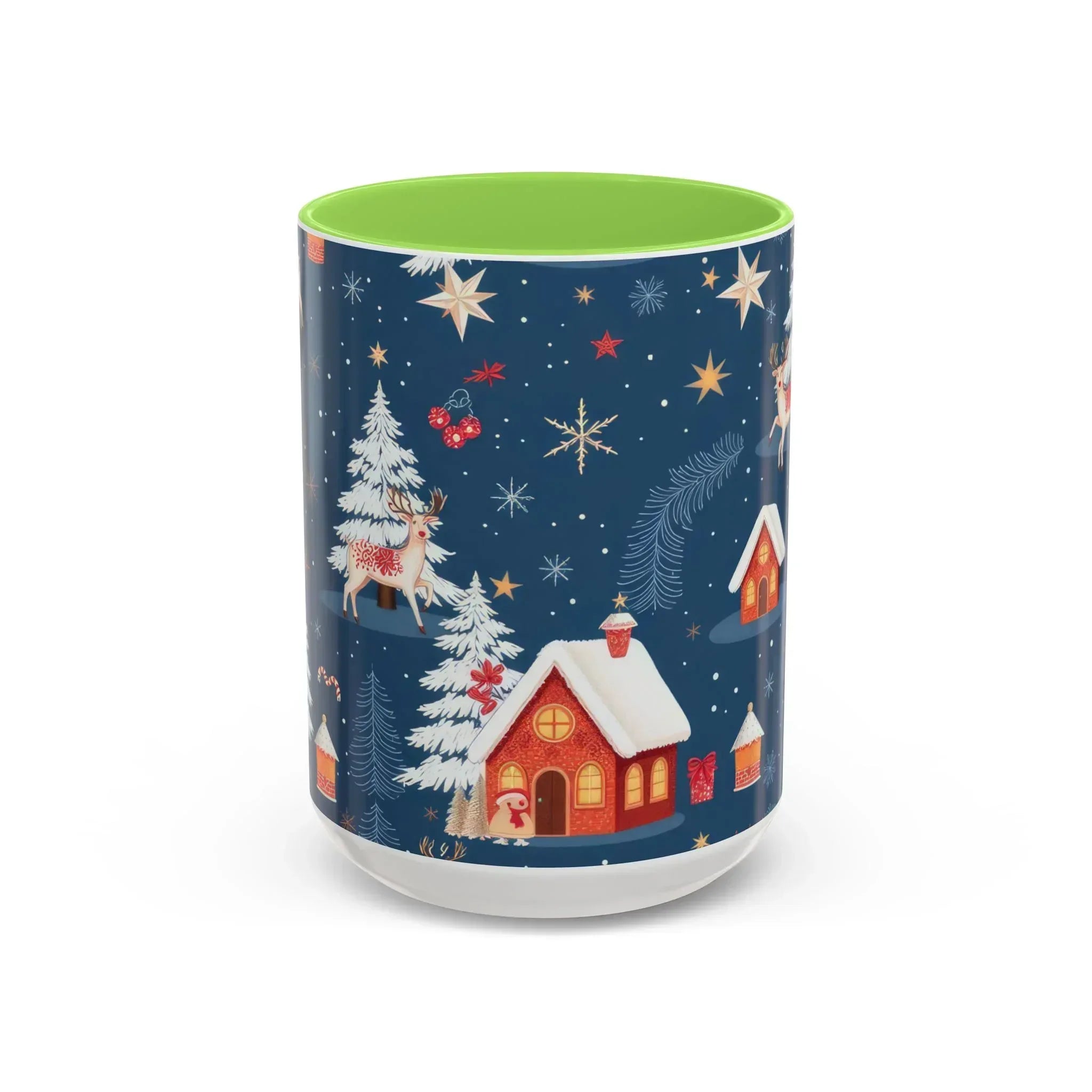 Dark Blue Christmas Mug - Colorful Mugs (11oz, 15oz) - KARARMDESIGN