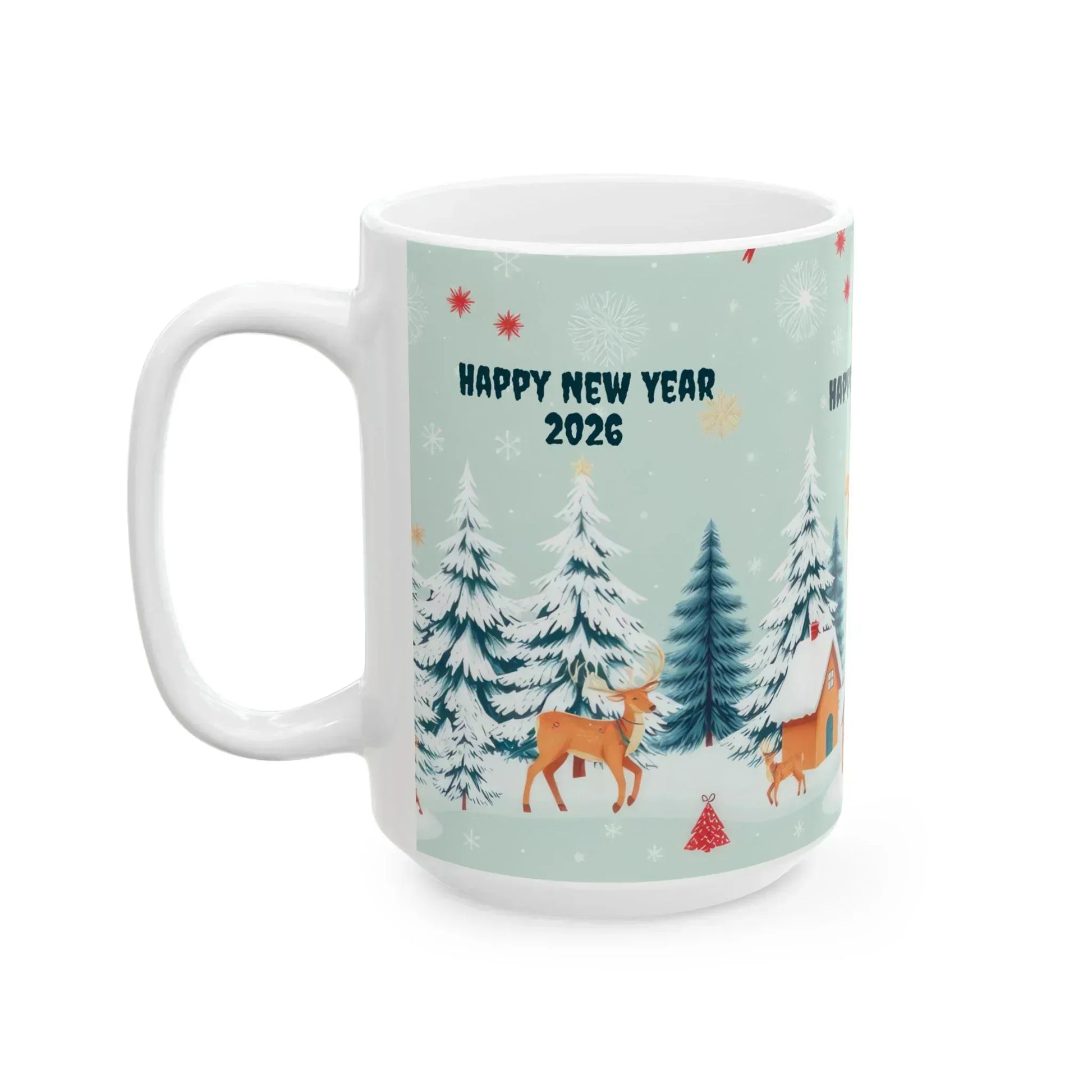 New Year Vibes Ceramic Mug, (11oz, 15oz) - KARARMDESIGN