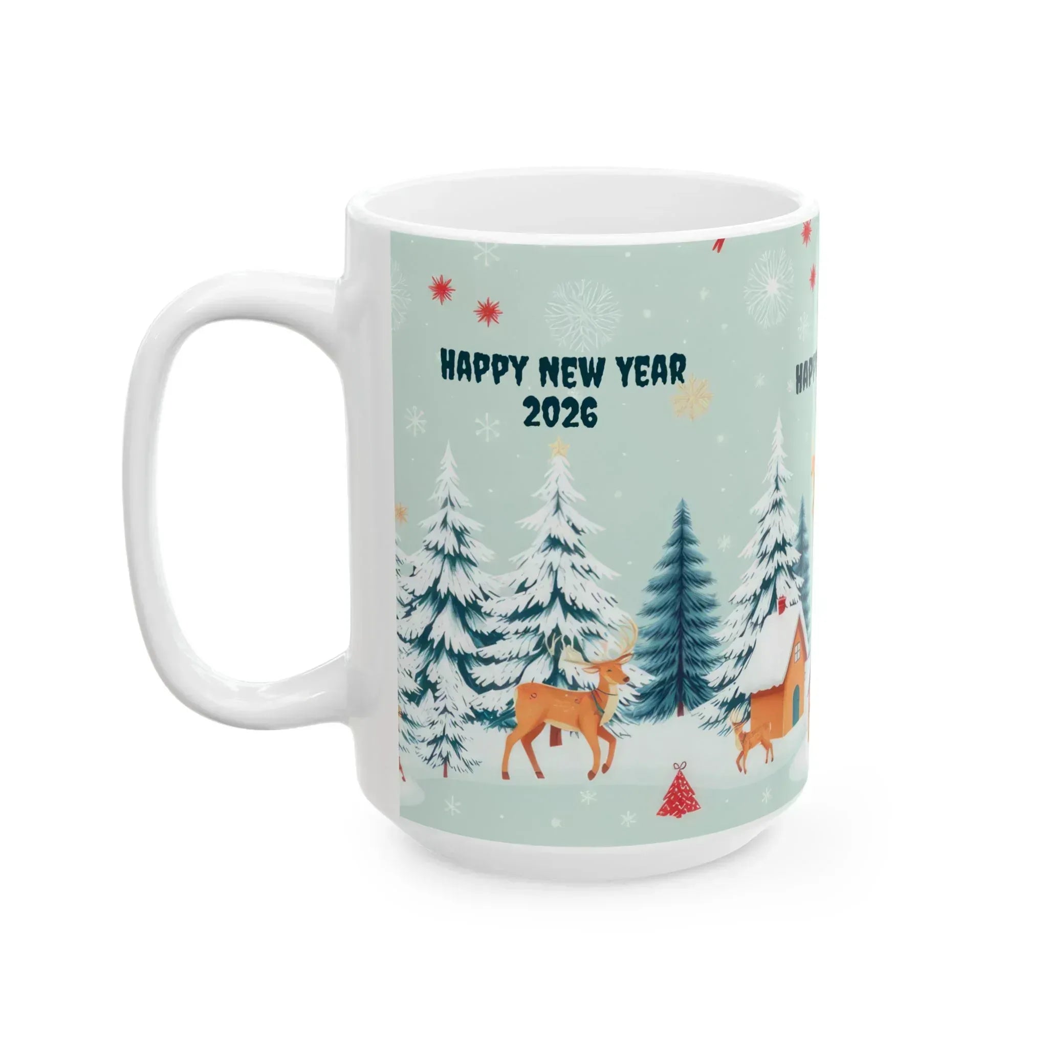 New Year Vibes Ceramic Mug, (11oz, 15oz) - KARARMDESIGN
